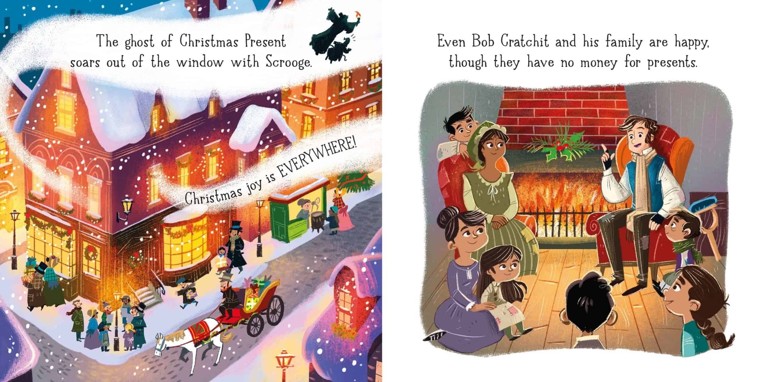 Carte pentru copii - Little Board Books: A Christmas Carol