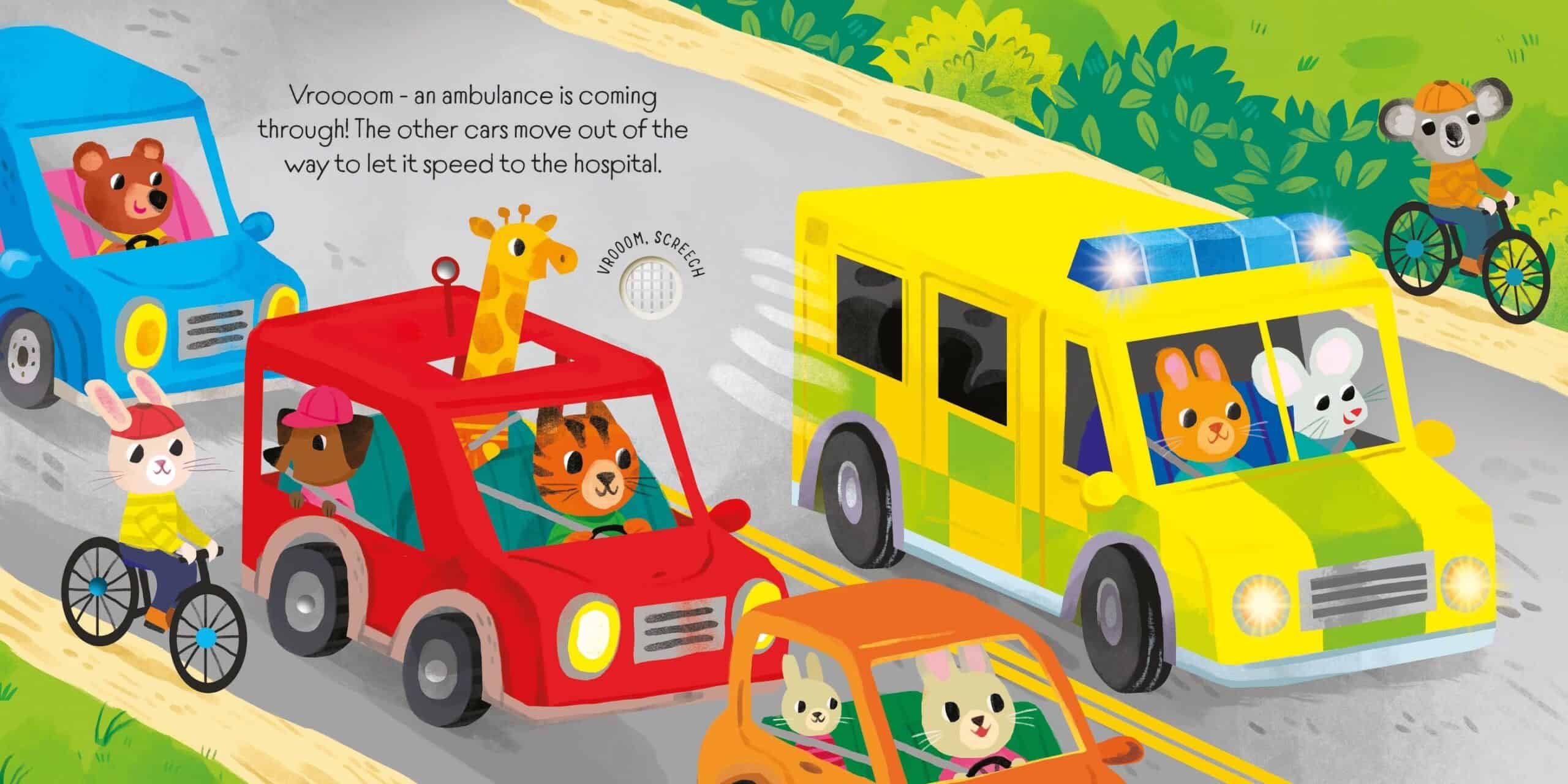 Resigilat - Carte cu sunete  - Lights and Sounds Emergency Vehicles