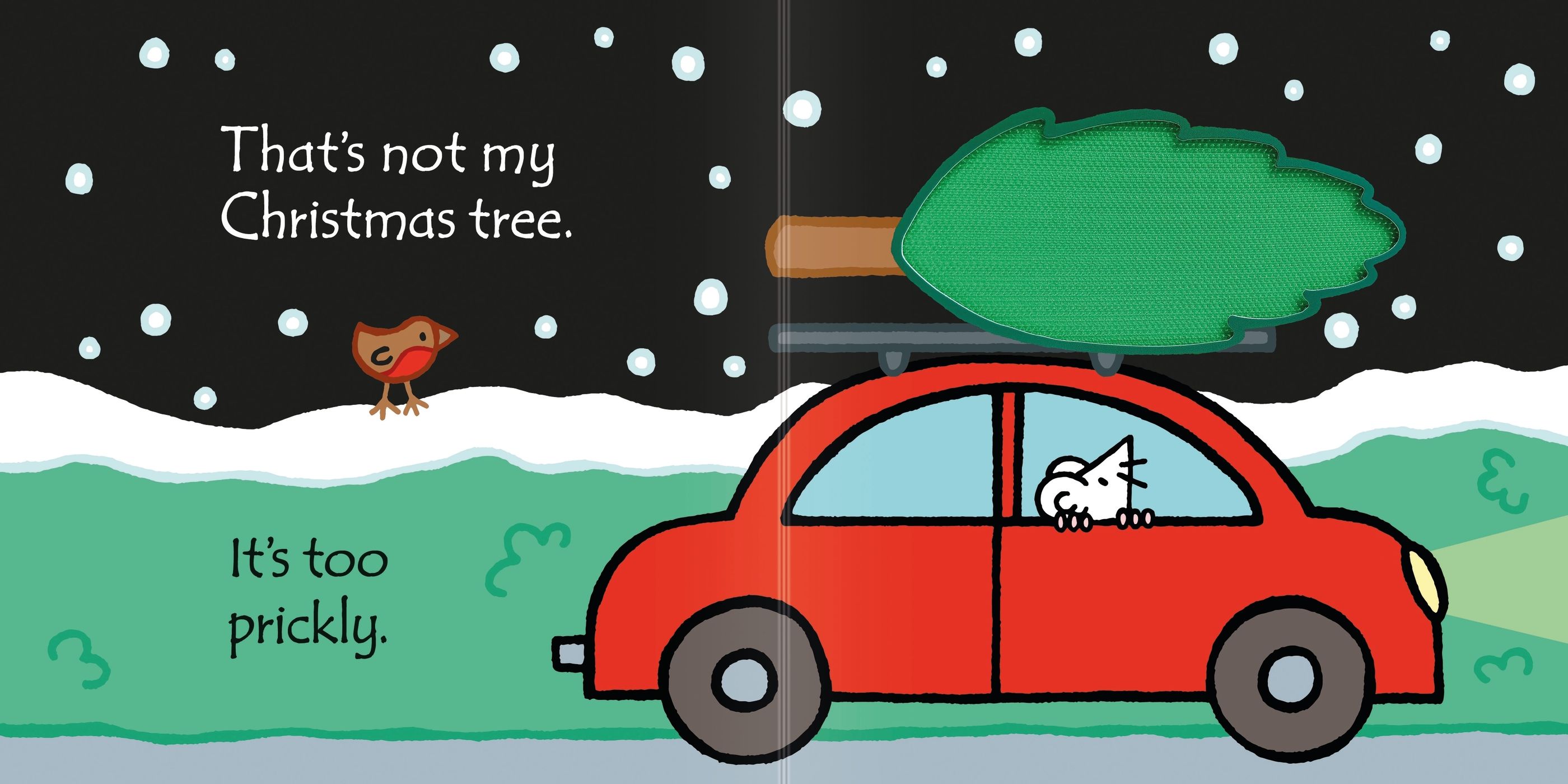 Carte senzoriala That's not my...Christmas tree, Usborne, + 6 luni