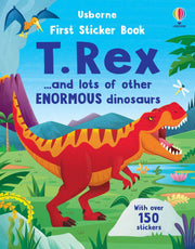 Carte pentru copii, Usborne, First Sticker Book T. Rex, 3+ ani