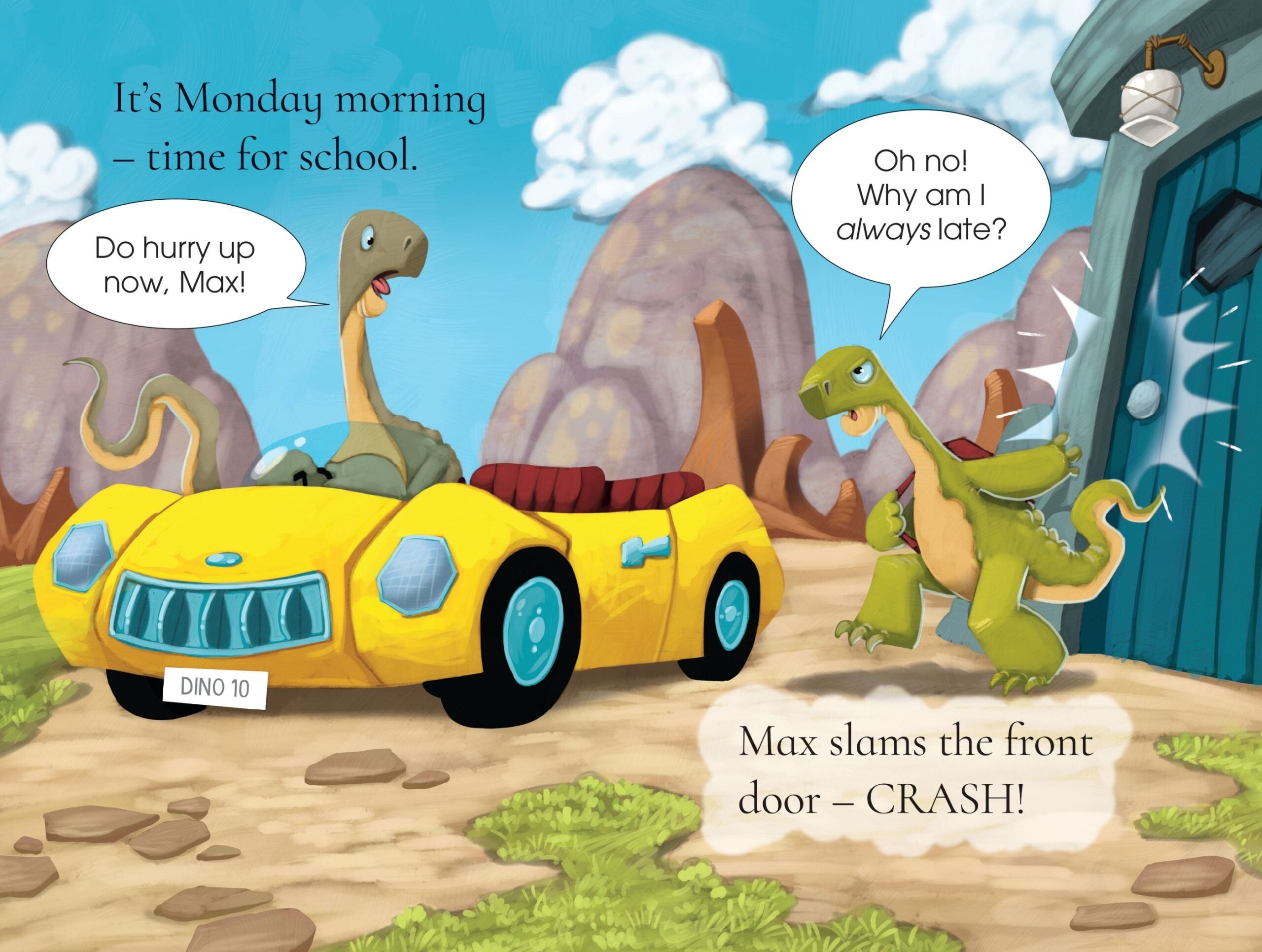 Carte The Dinosaur Who Slammed the Door, Usborne , + 4 ani