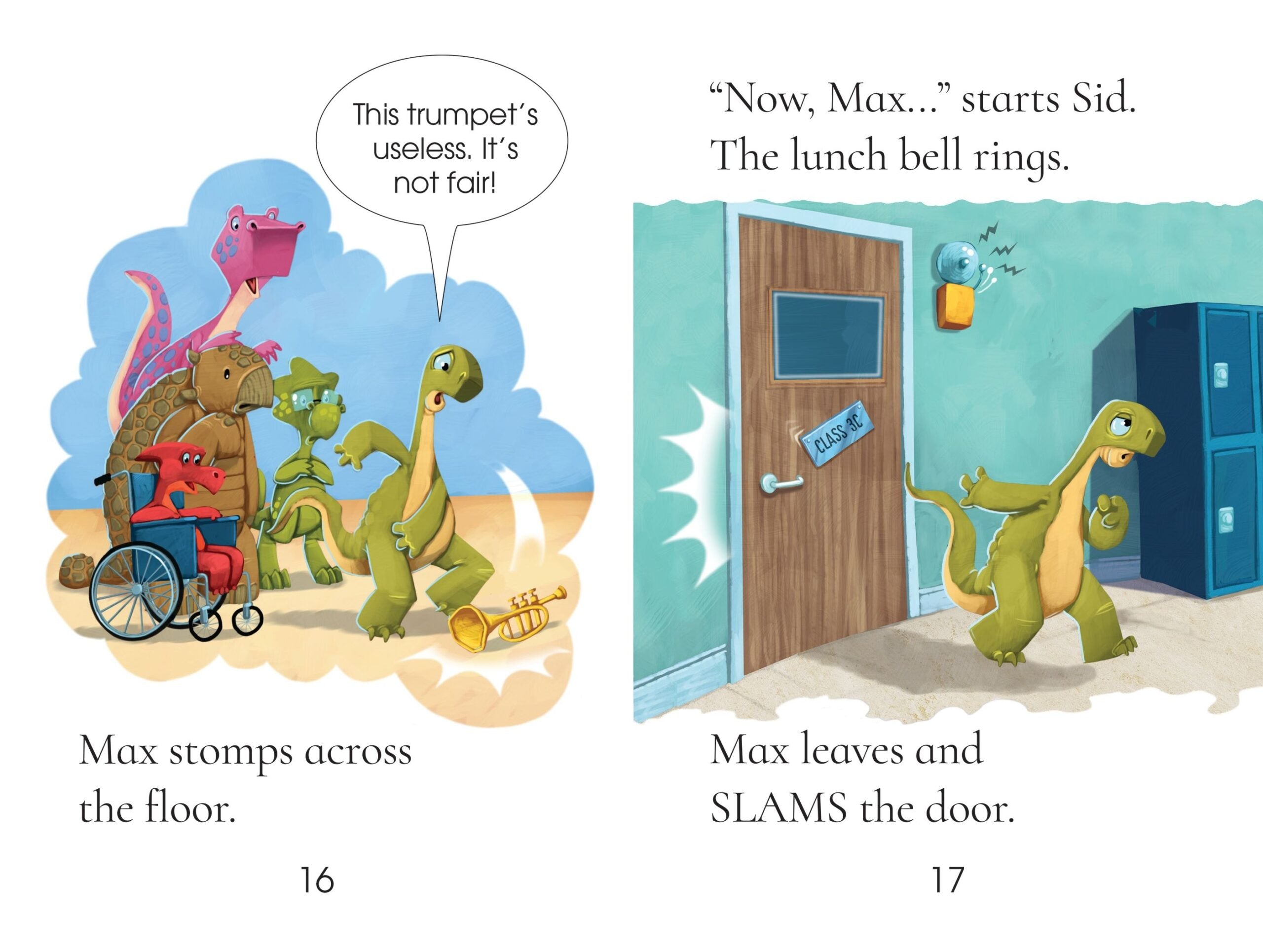Resigilat - Carte The Dinosaur Who Slammed the Door, Usborne , + 4 ani