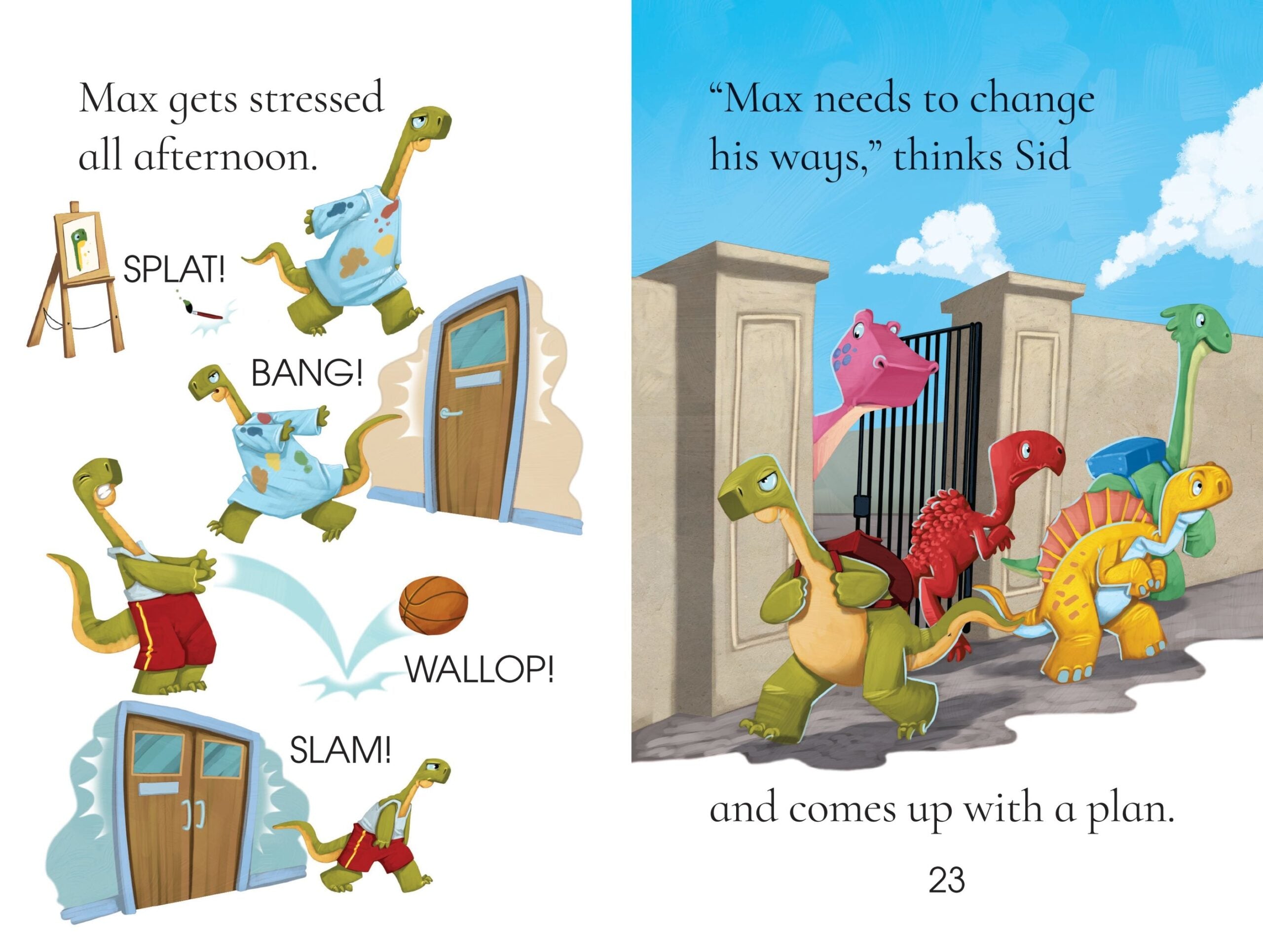 Carte The Dinosaur Who Slammed the Door, Usborne , + 4 ani
