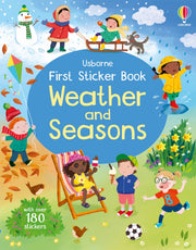 Carte pentru copii, Usborne, First Sticker Book Weather and Seasons, 3+ ani