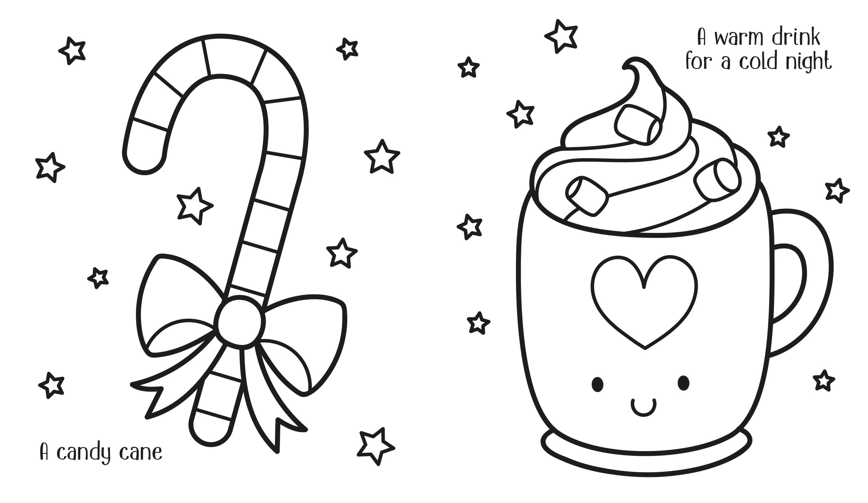 Carte de colorat  My Big Happy Christmas, Usborne , + 2 ani