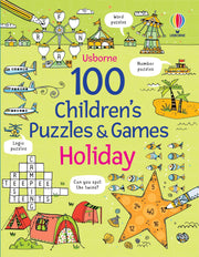 Carte pentru copii, Usborne, 100 Children's Puzzles and Games: Holiday, 7+ ani