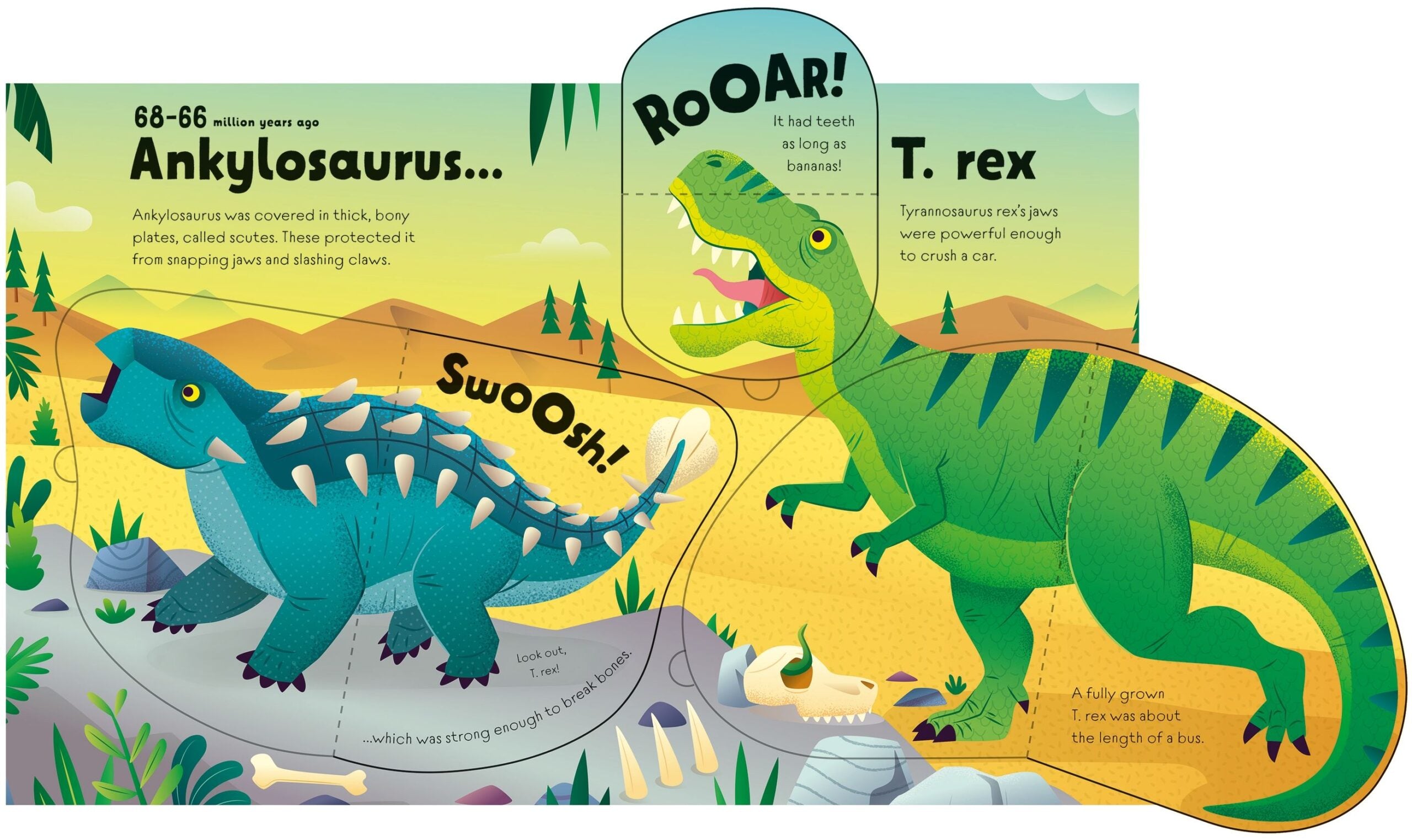 Carte Great Big Dinosaurs (with great big flaps), Usborne, + 3 ani