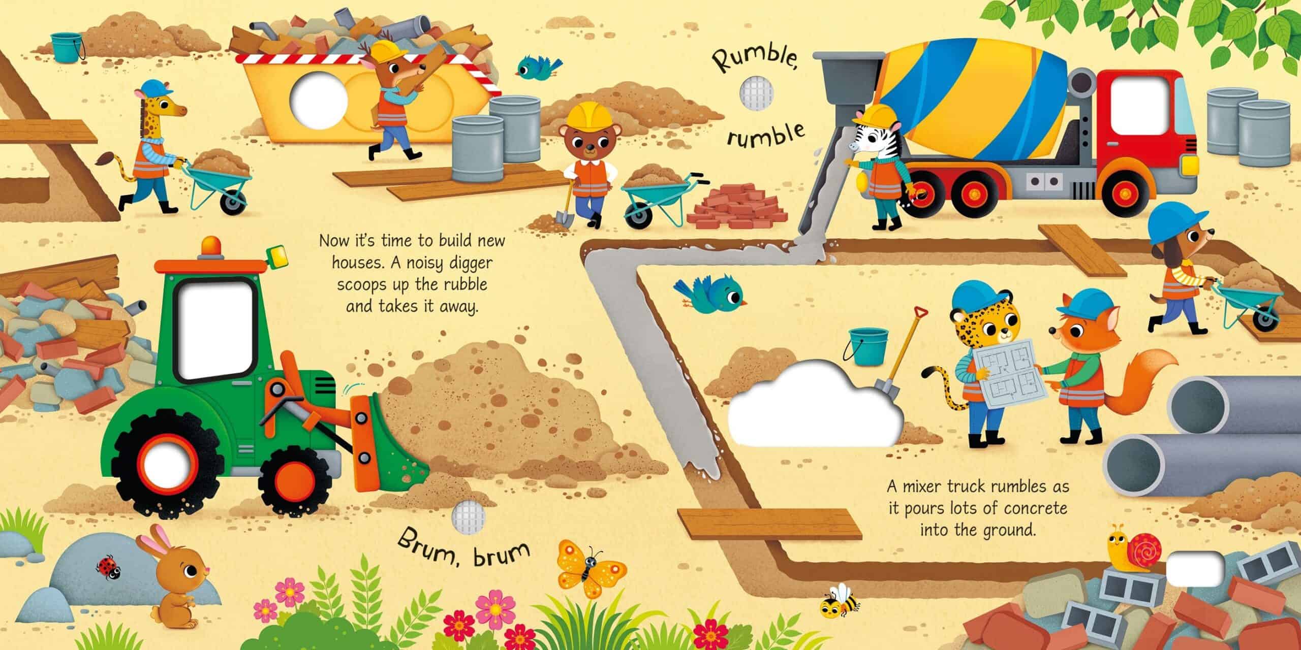 Carte pentru copii - Building Site Sounds