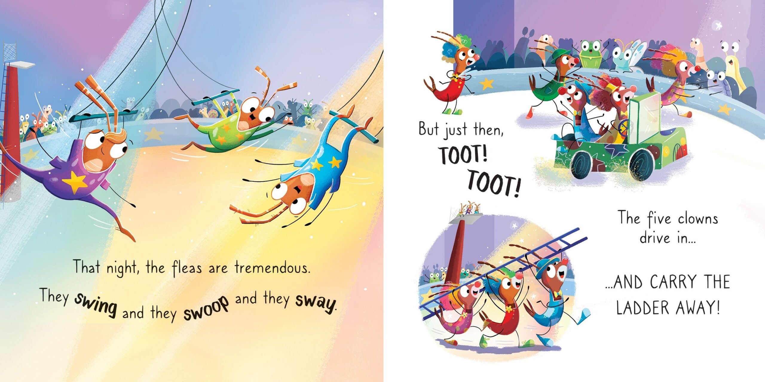 Carte The Fleas who wouldn't say Please, Usborne, + 2 ani