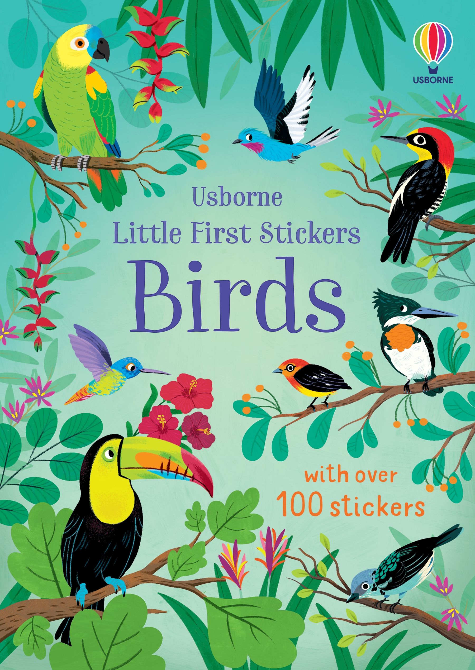 Carte pentru copii, Usborne, Little First Stickers Birds, 3+ ani