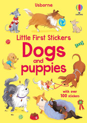 Carte pentru copii, Usborne, Little First Stickers Dogs and Puppies, 3+ ani
