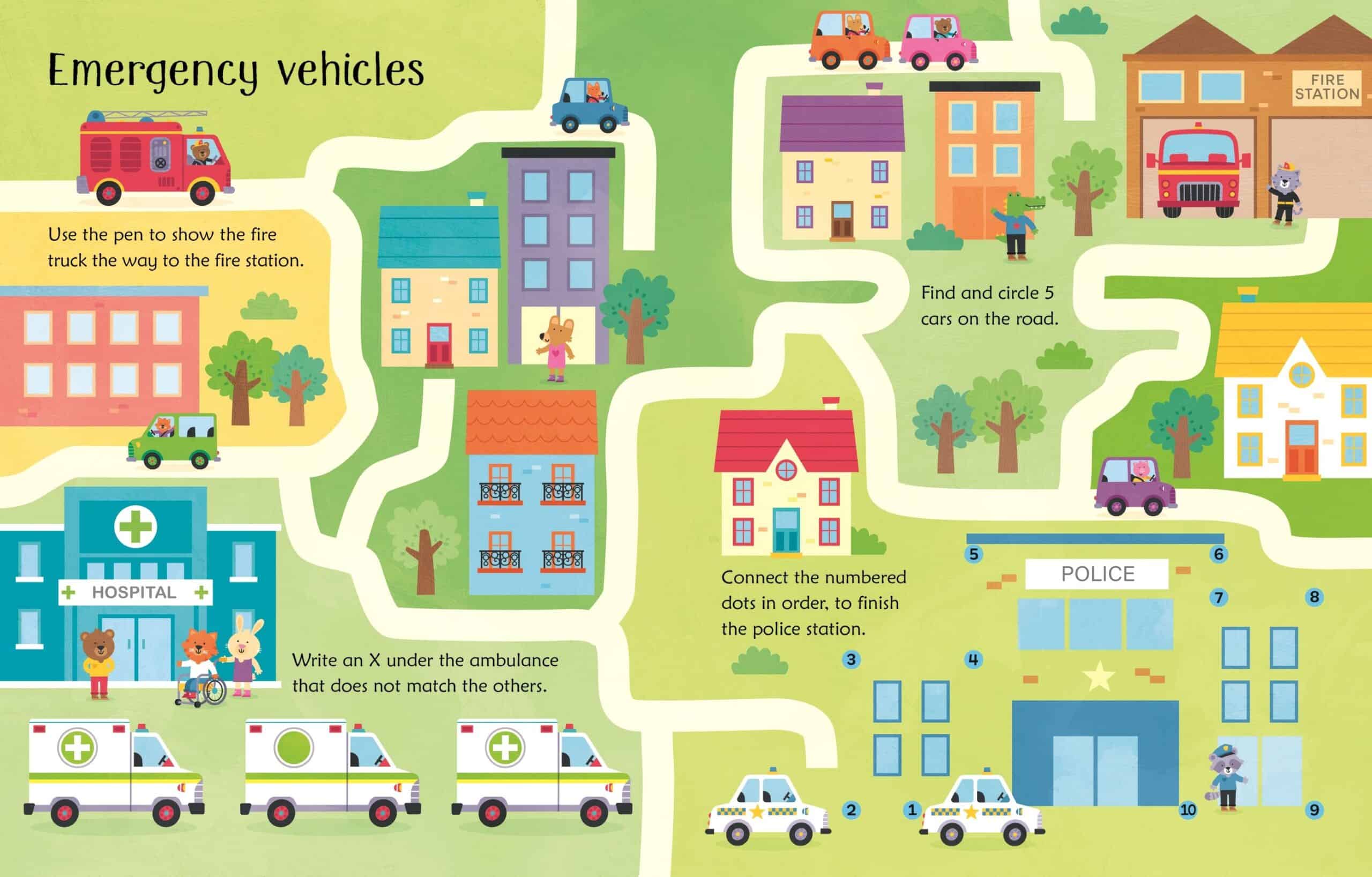 Carte pentru copii - Wipe-Clean Things That Go Activities