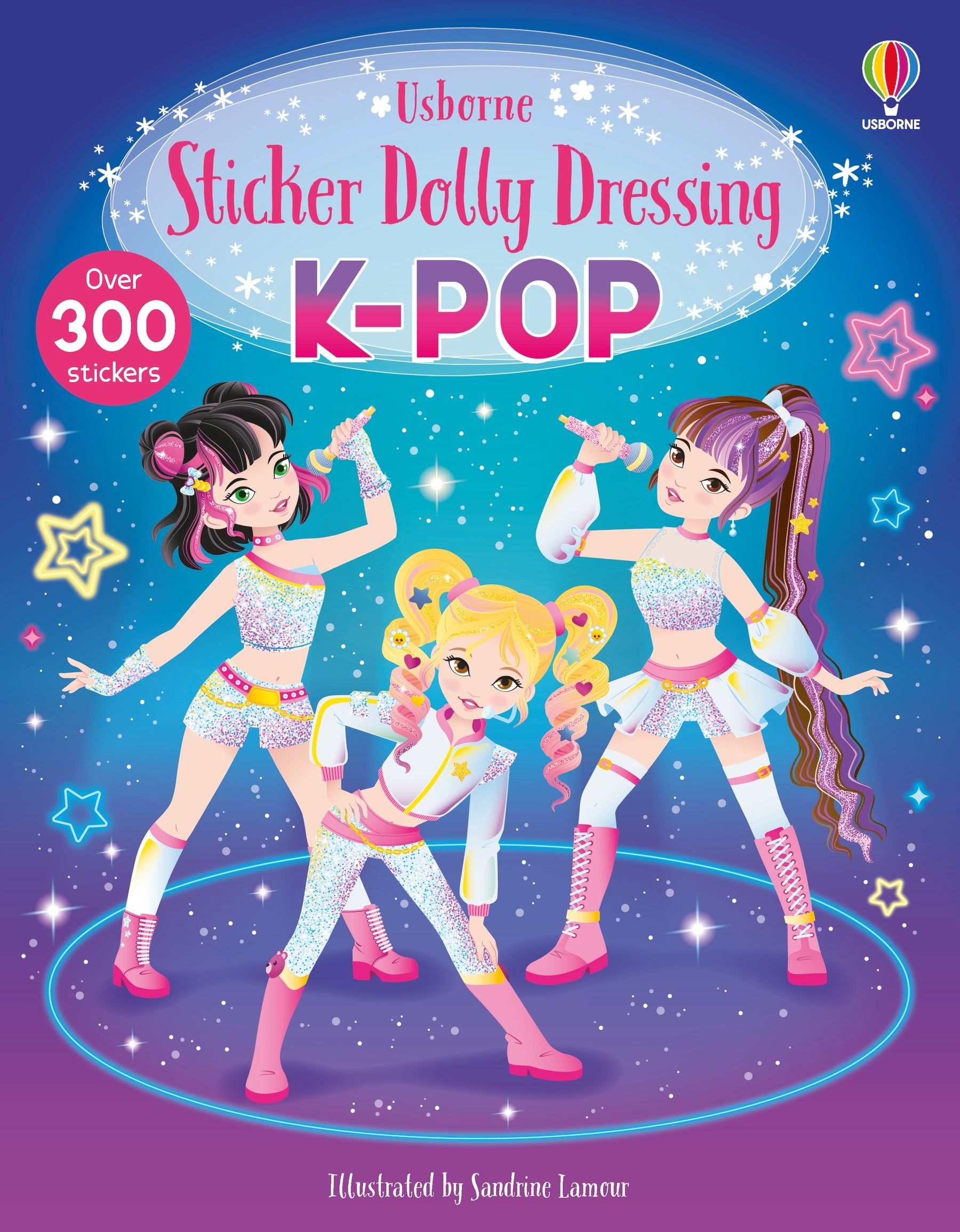 Carte cu stickere - Sticker Dolly Dressing K-POP, Usborne