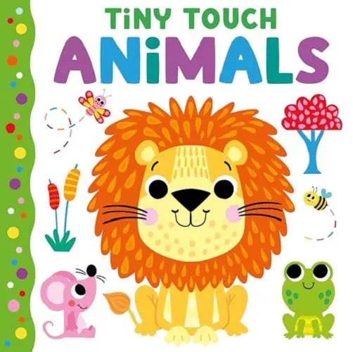 Carte senzoriala, NPP, Tiny Touch Animals: Bright and Textured Baby Board, 0-2 ani,  Interactive Touch-and-Feel Book with Colourful Animal Characters
