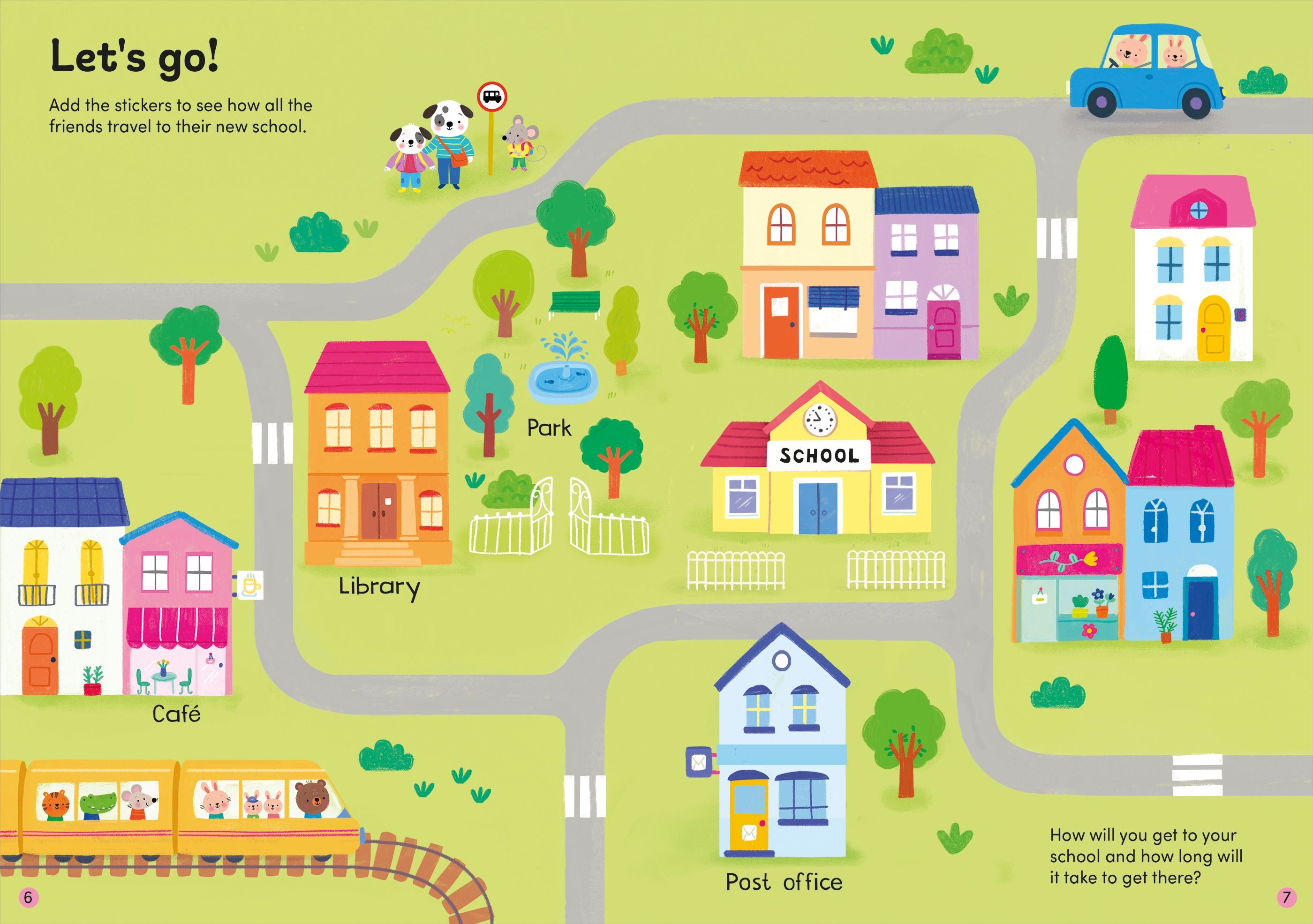 Carte cartonată, Usborne little friends first day at school, Usborne + 6 luni
