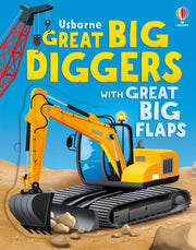 Carte Great Big Diggers (with great big flaps), Usborne, + 3 ani