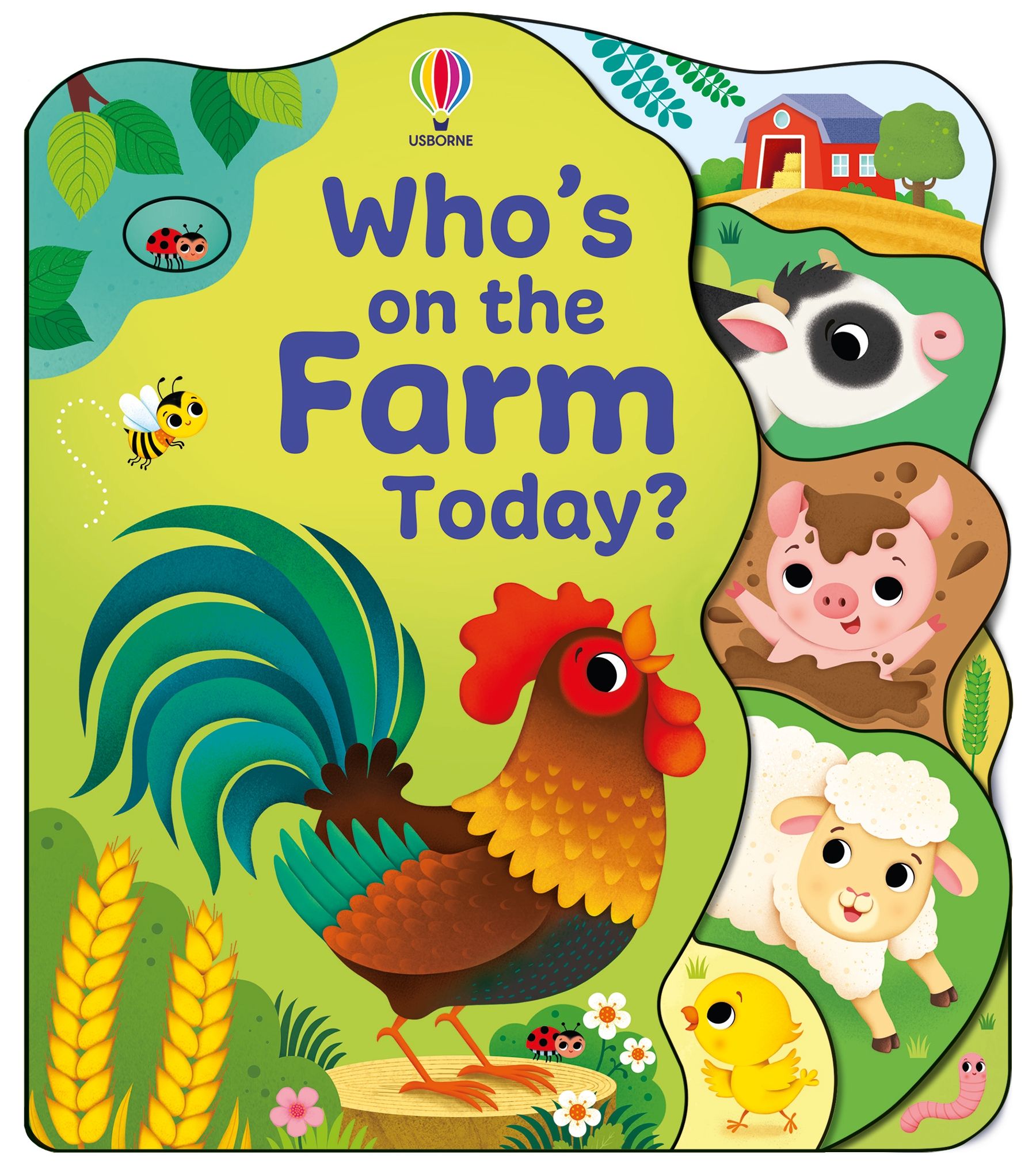 Carte pentru copii, Usborne, Who's on the Farm Today? ,  12 luni+