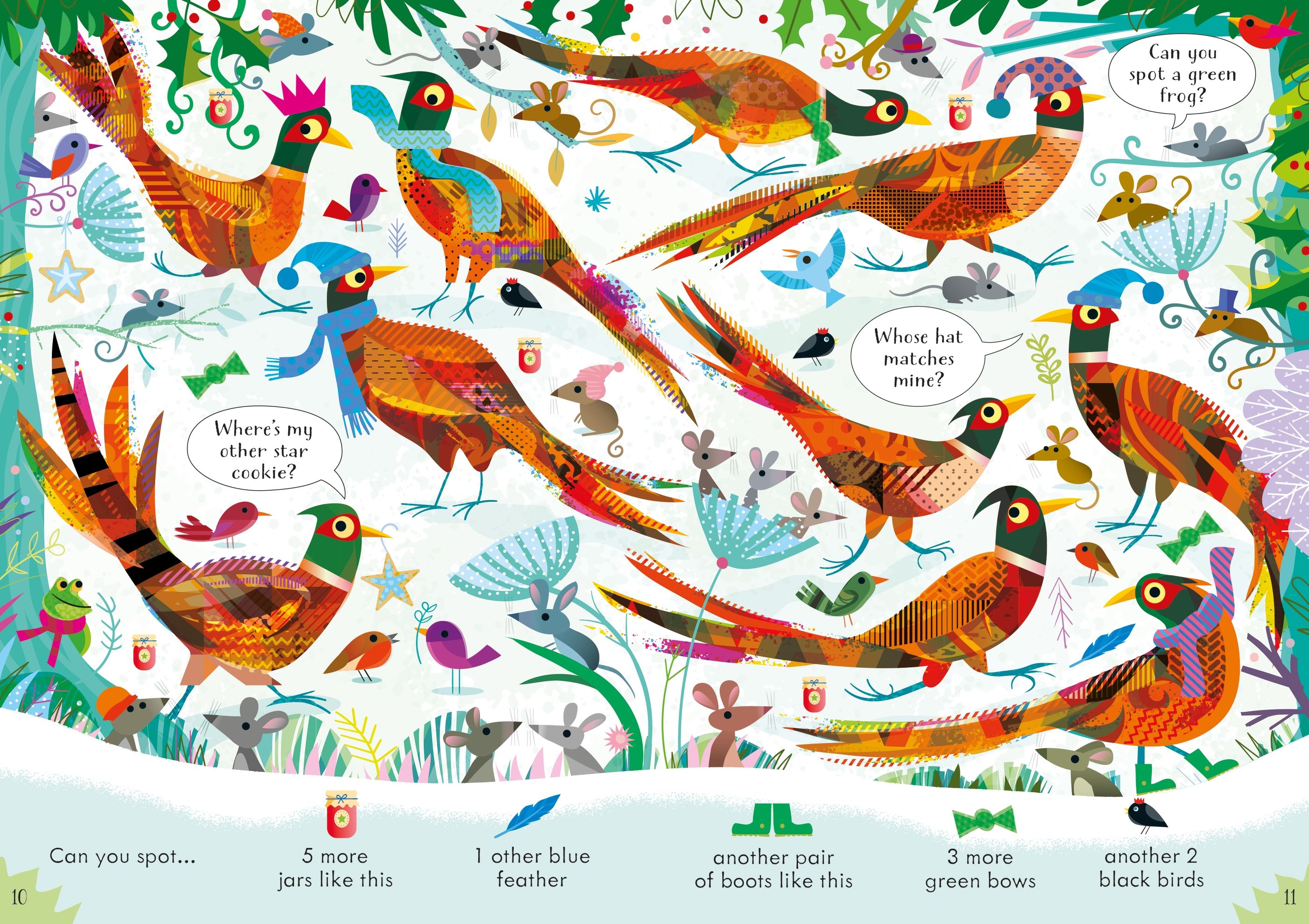 Look and Find Puzzles Wintertime, Usborne, + 3 ani