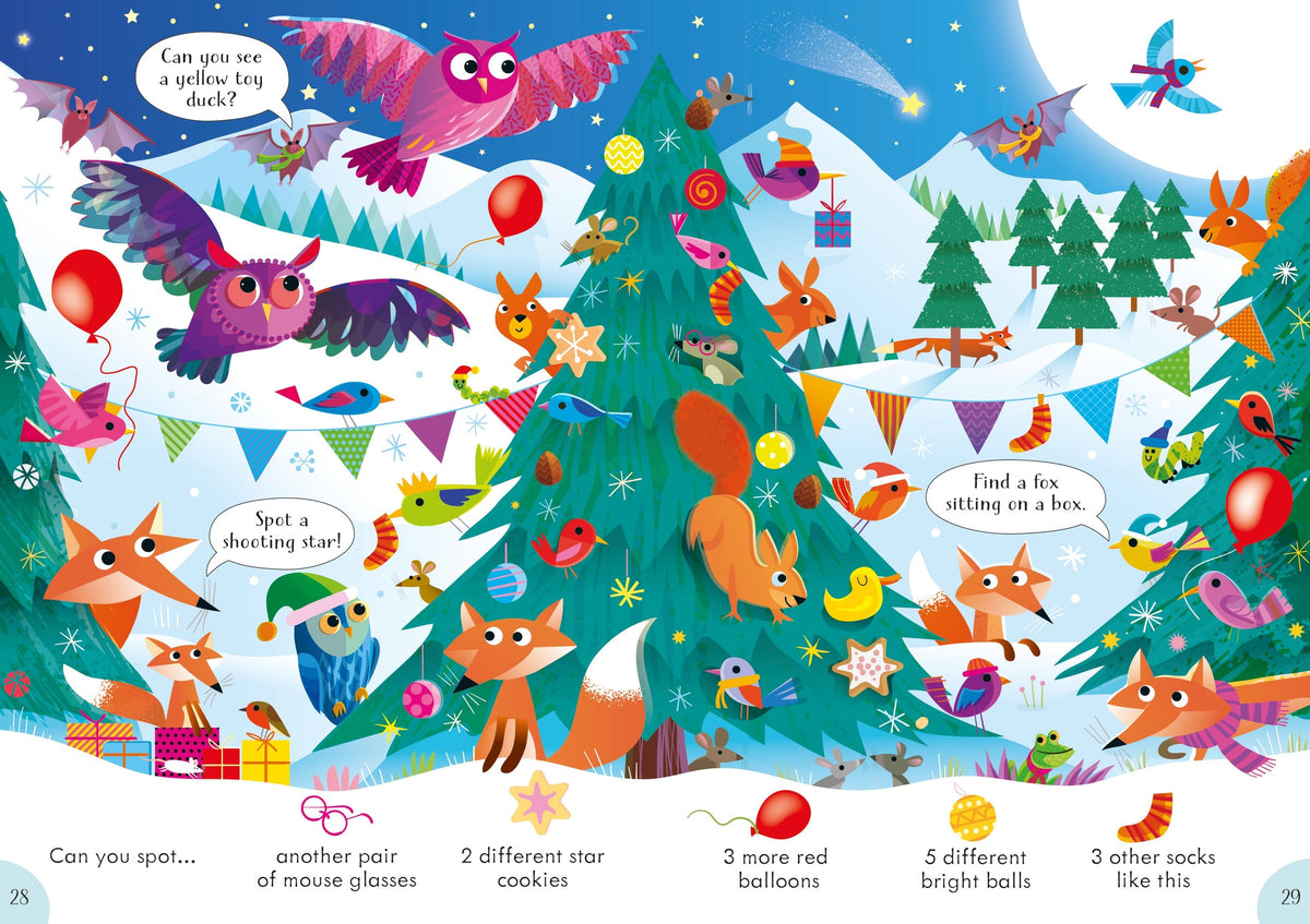 Look and Find Puzzles Wintertime, Usborne, + 3 ani