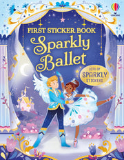 Carte cu stickere, First sticker book sparkly ballet, Usborne + 1 an