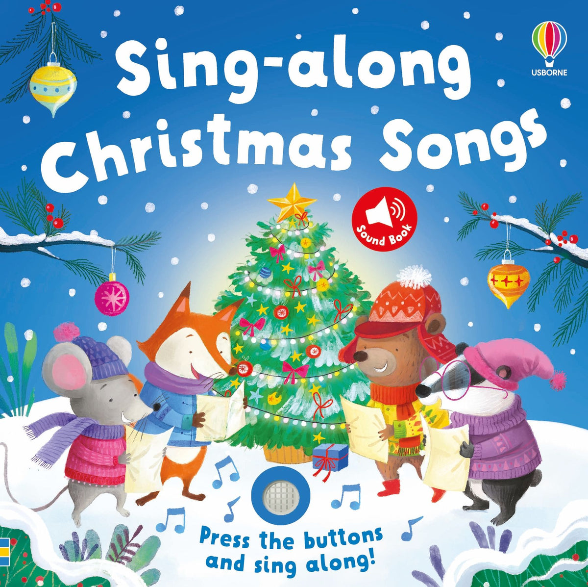Carte muzicală, Sing-along christmas songs, Usborne + 6 luni