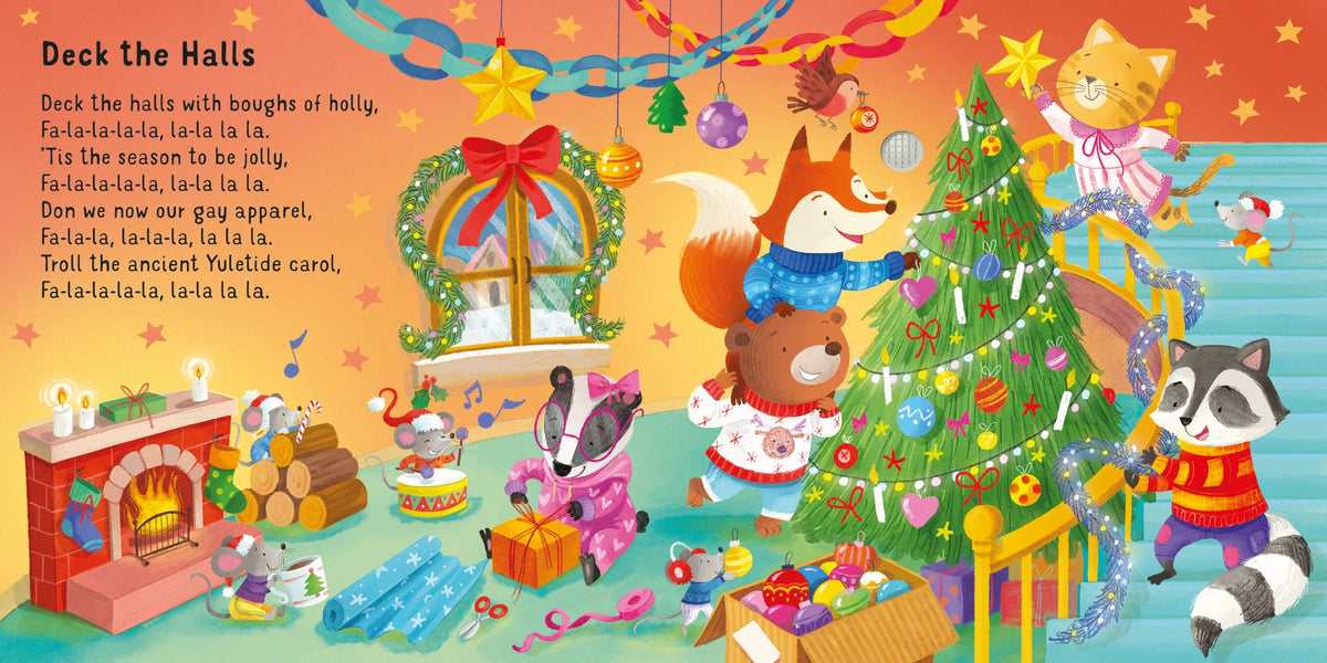 Carte muzicală, Sing-along christmas songs, Usborne + 6 luni