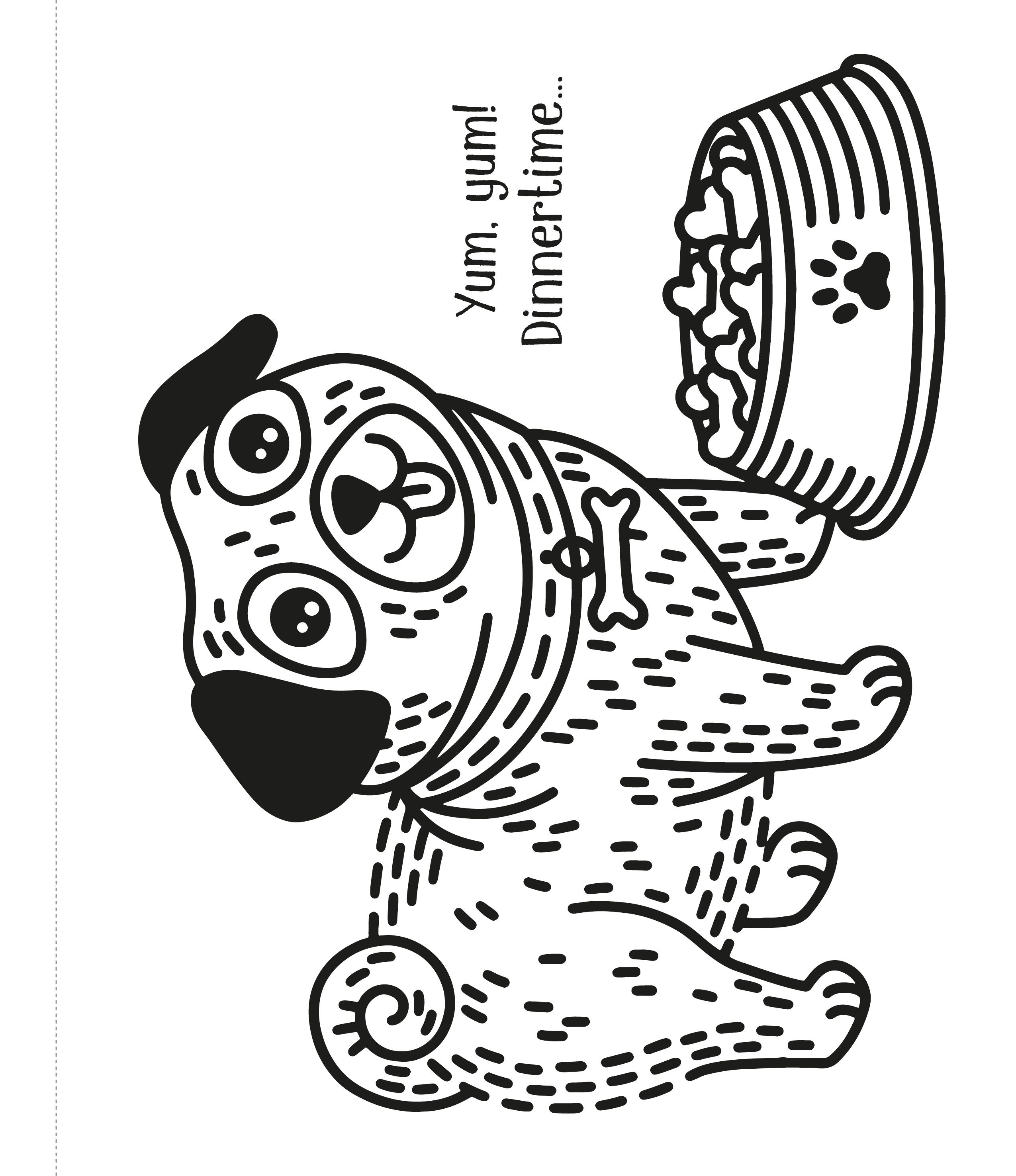 Carte de colorat - First Magic Painting Cute Puppies, Usborne