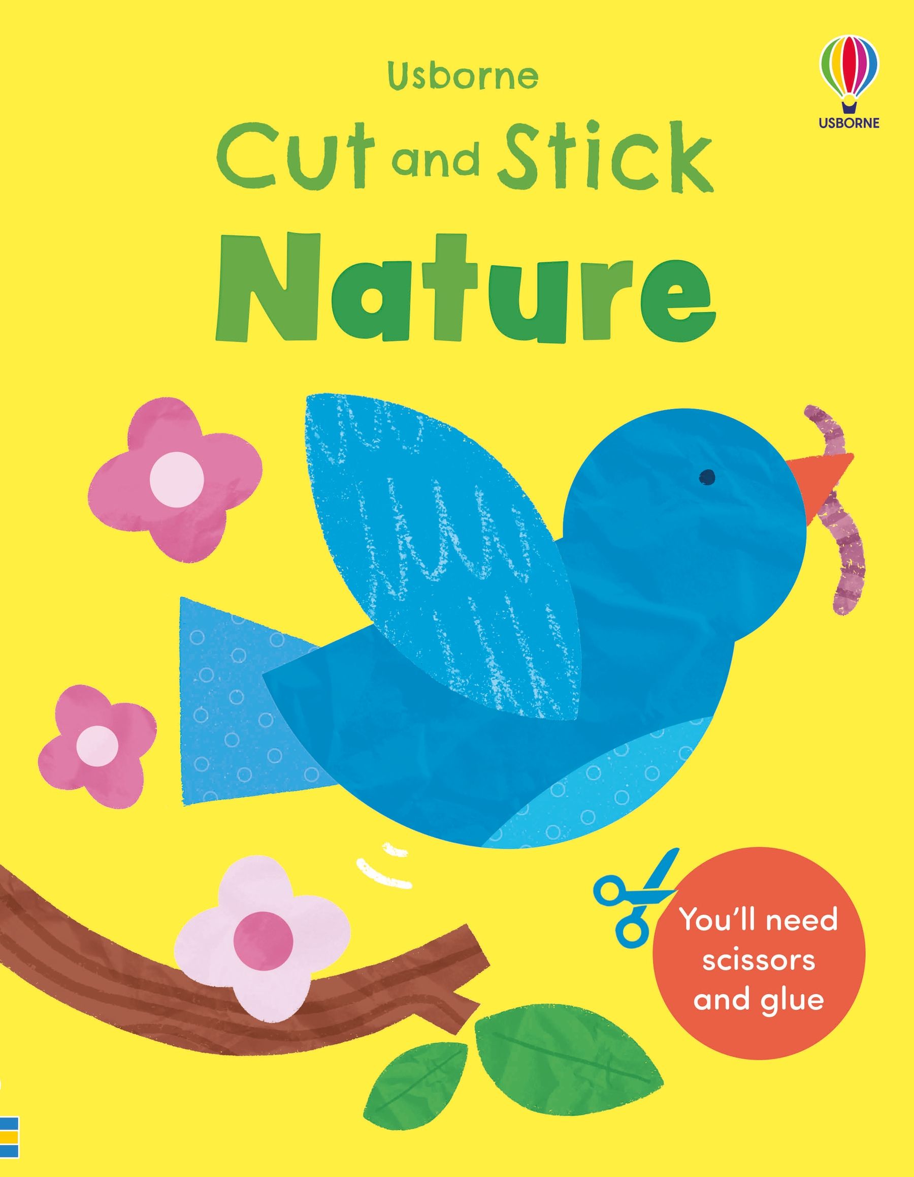 Carte cu activitati - Cut and Stick Nature, Usborne
