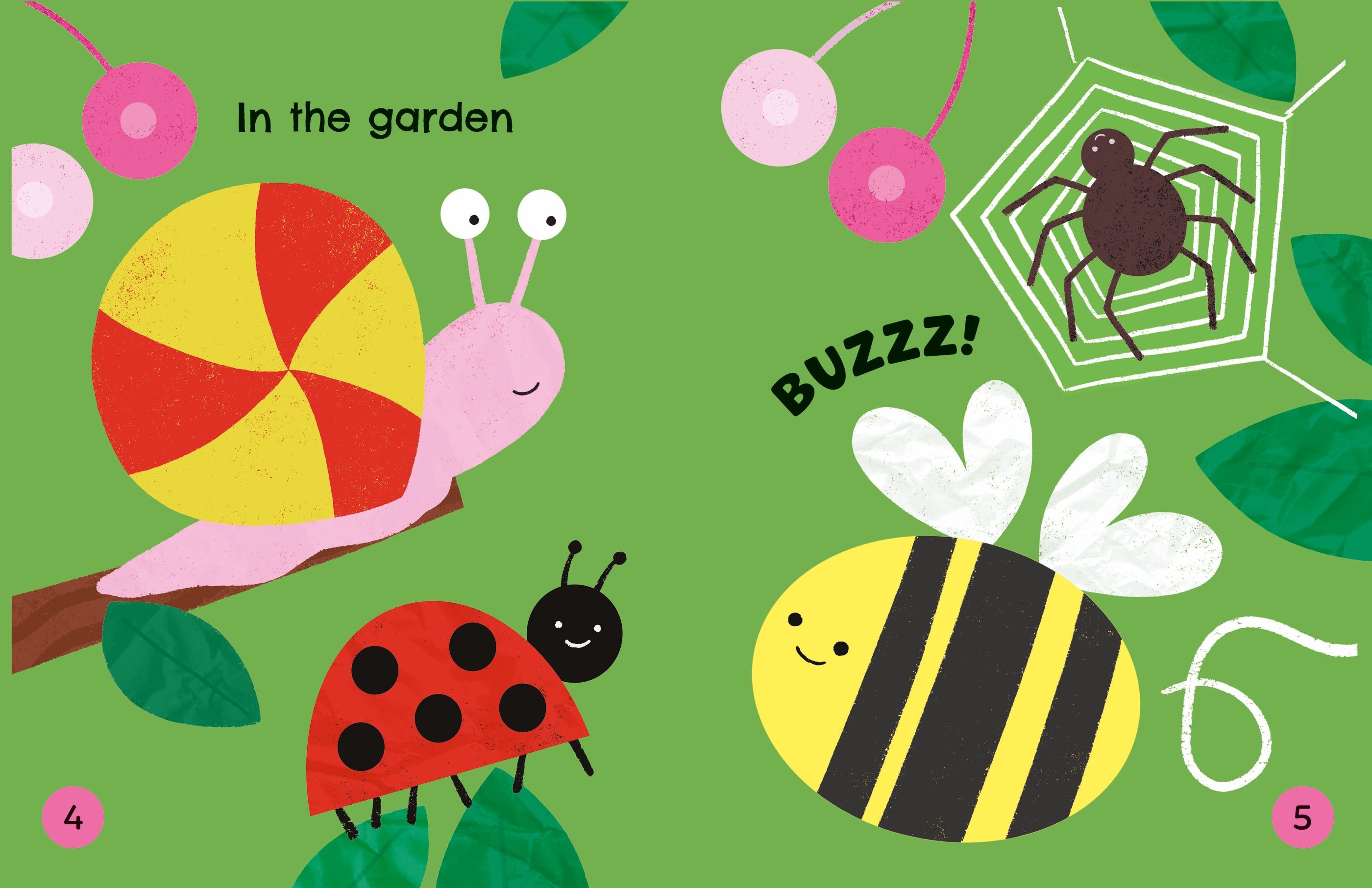 Carte cu activitati - Cut and Stick Nature, Usborne