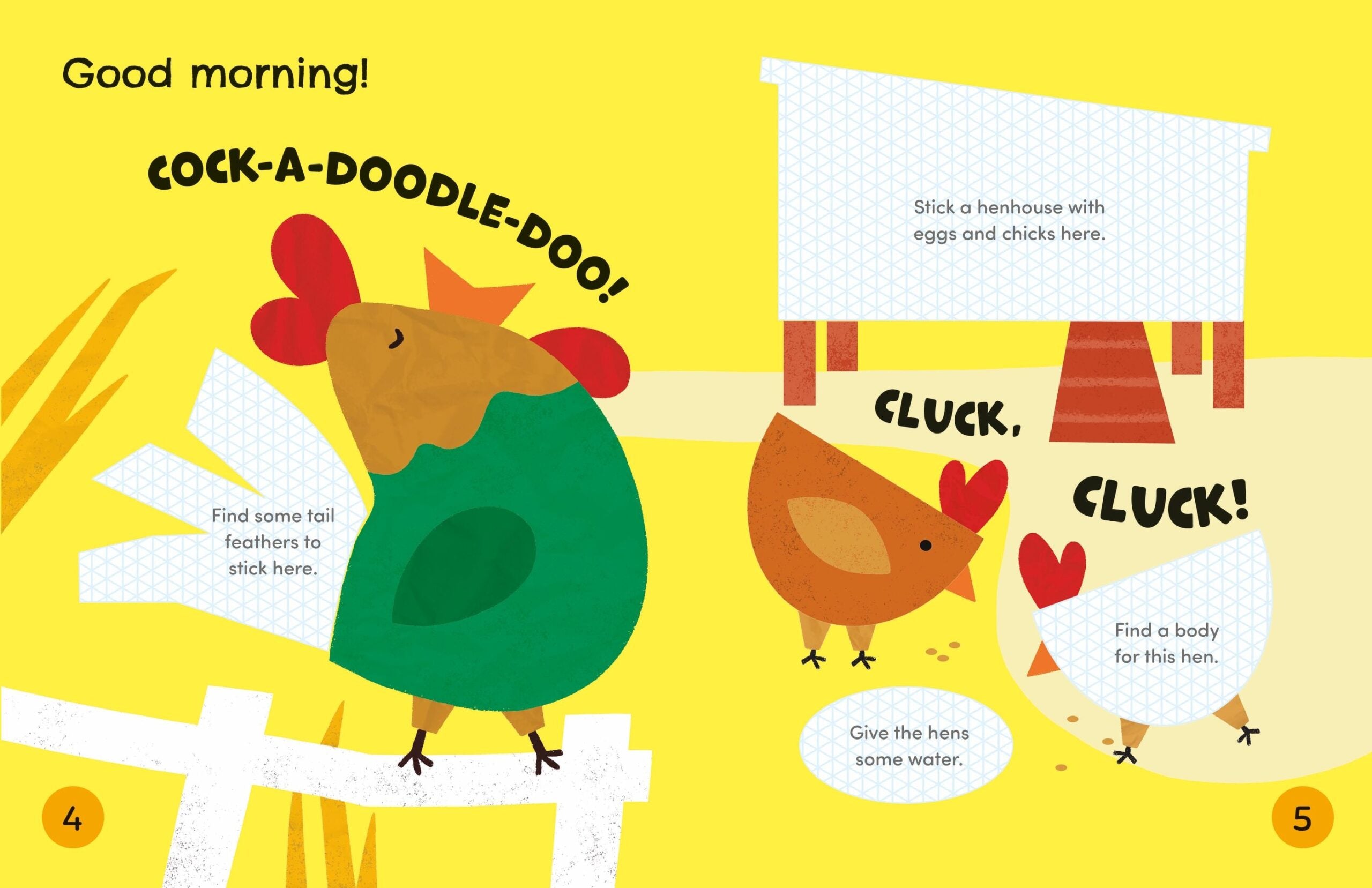 Carte pentru copii, Usborne, Cut and Stick Farm, 3 ani+