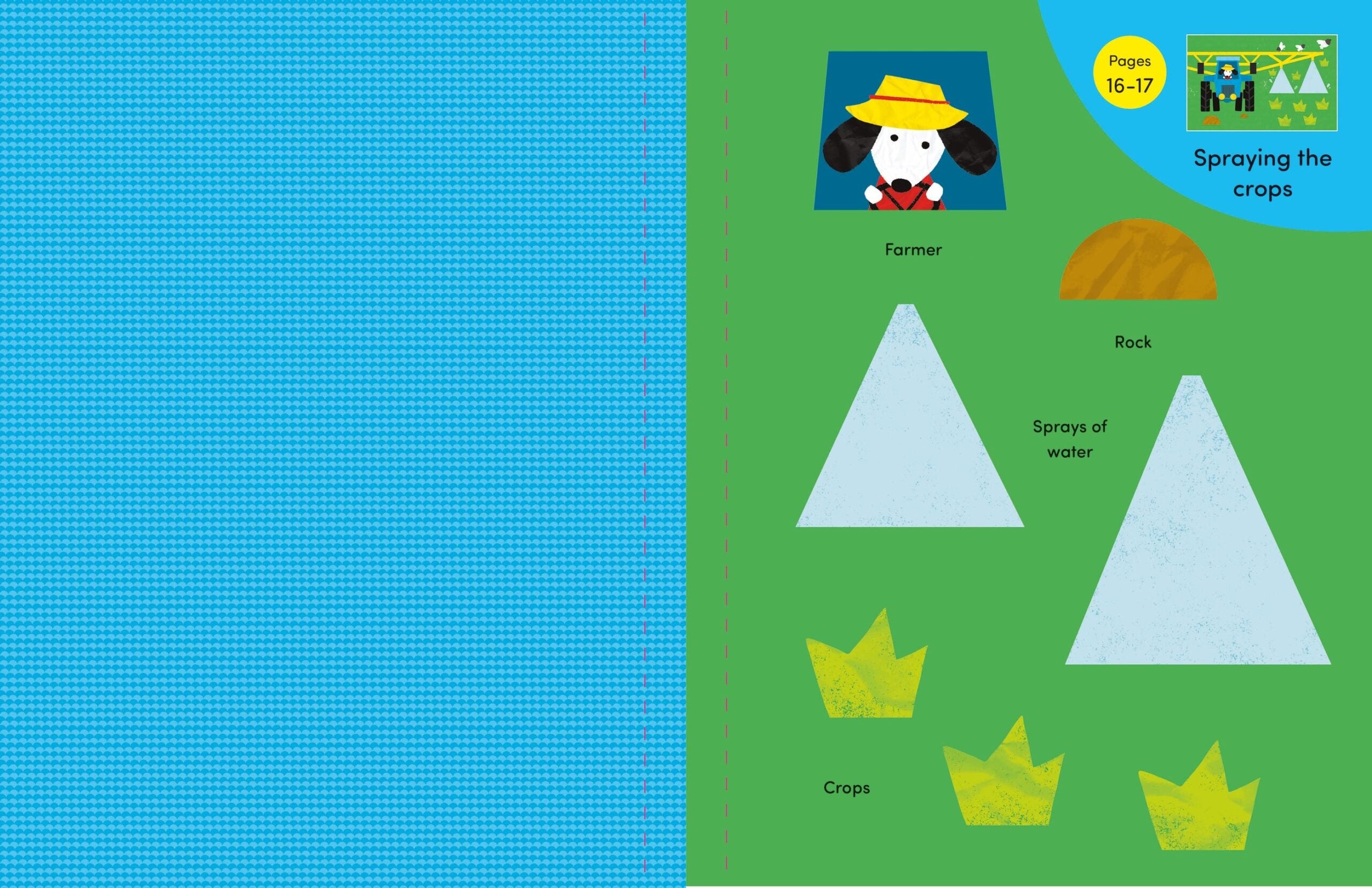 Carte pentru copii, Usborne, Cut and Stick Farm, 3 ani+