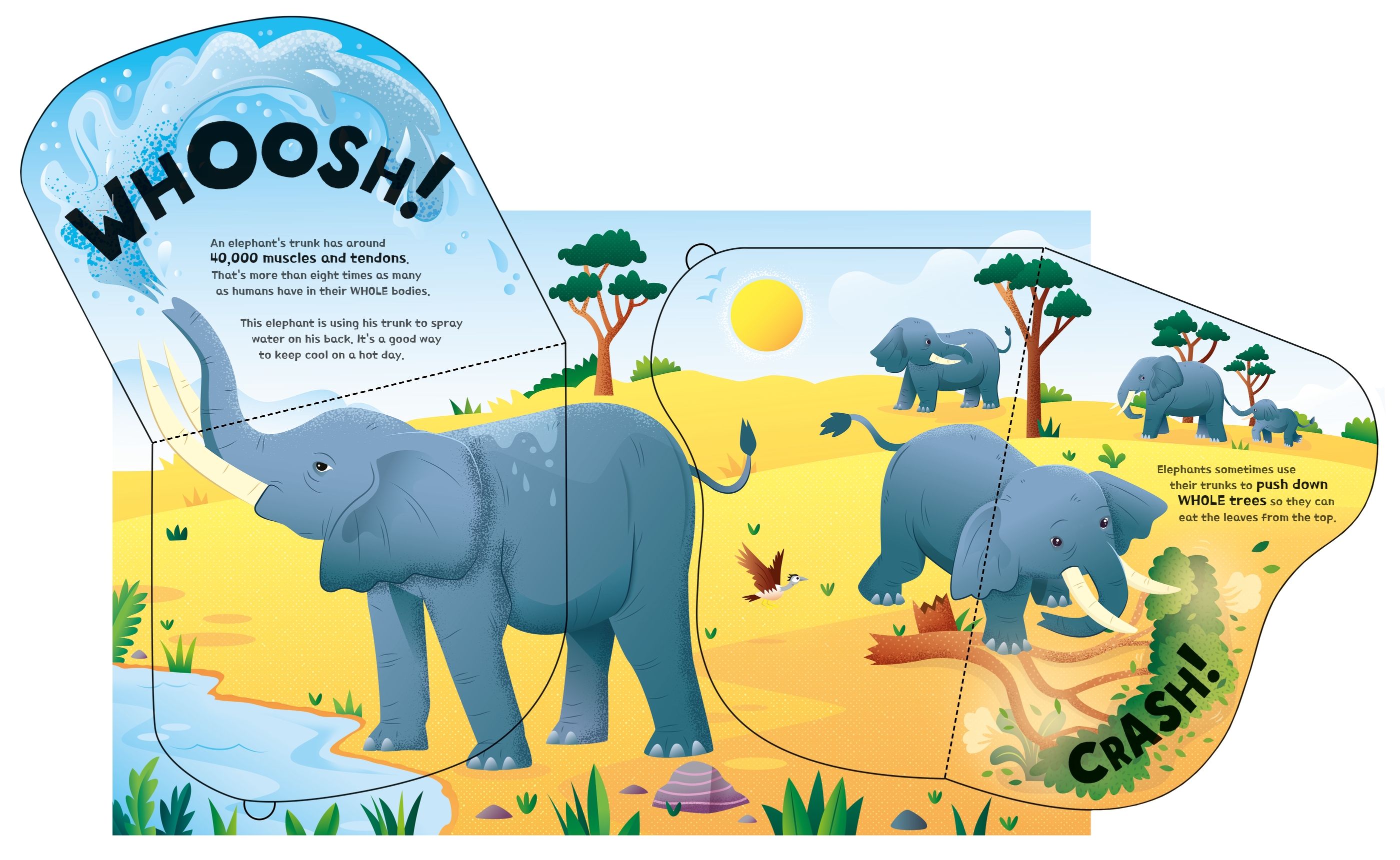 Carte cu clapete - Great Big Animals (with great big flaps), Usborne