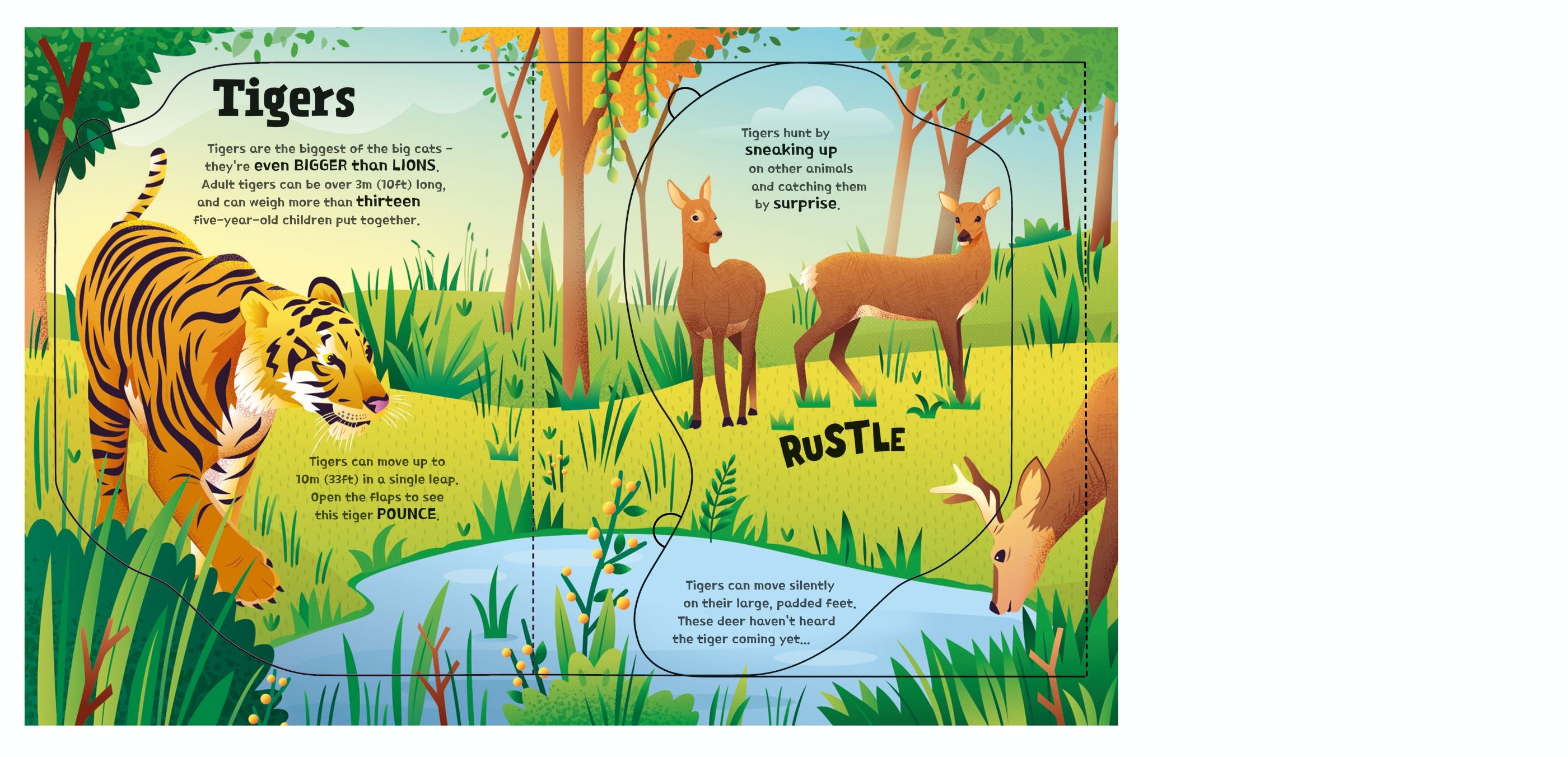 Carte cu clapete - Great Big Animals (with great big flaps), Usborne