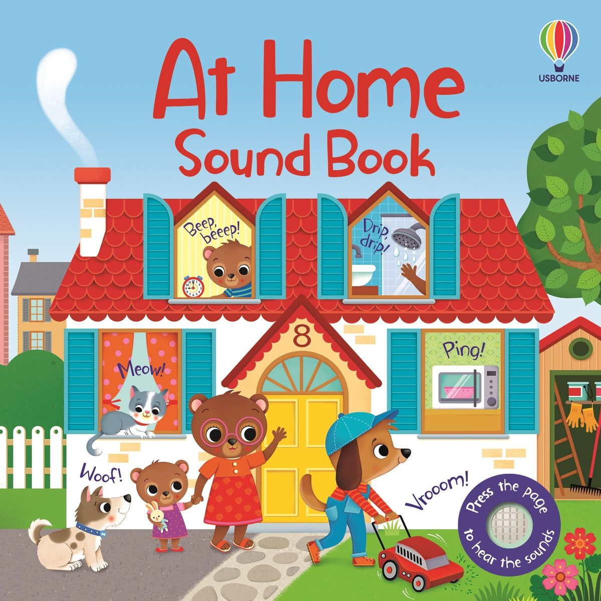 Carte cu sunete, At home sound book, Usborne + 6 luni