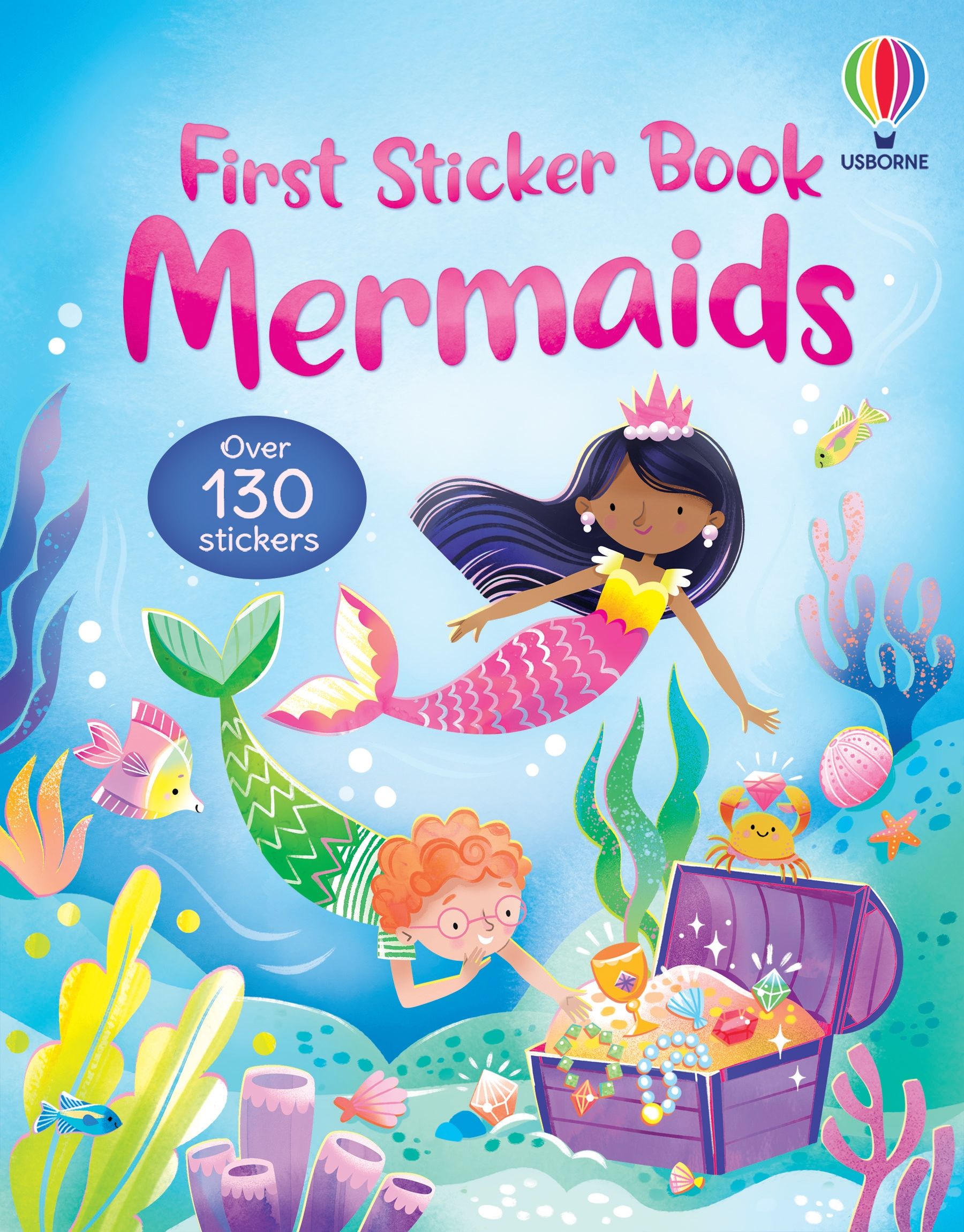 Carte cu stickere - First Sticker Book Mermaids, Usborne
