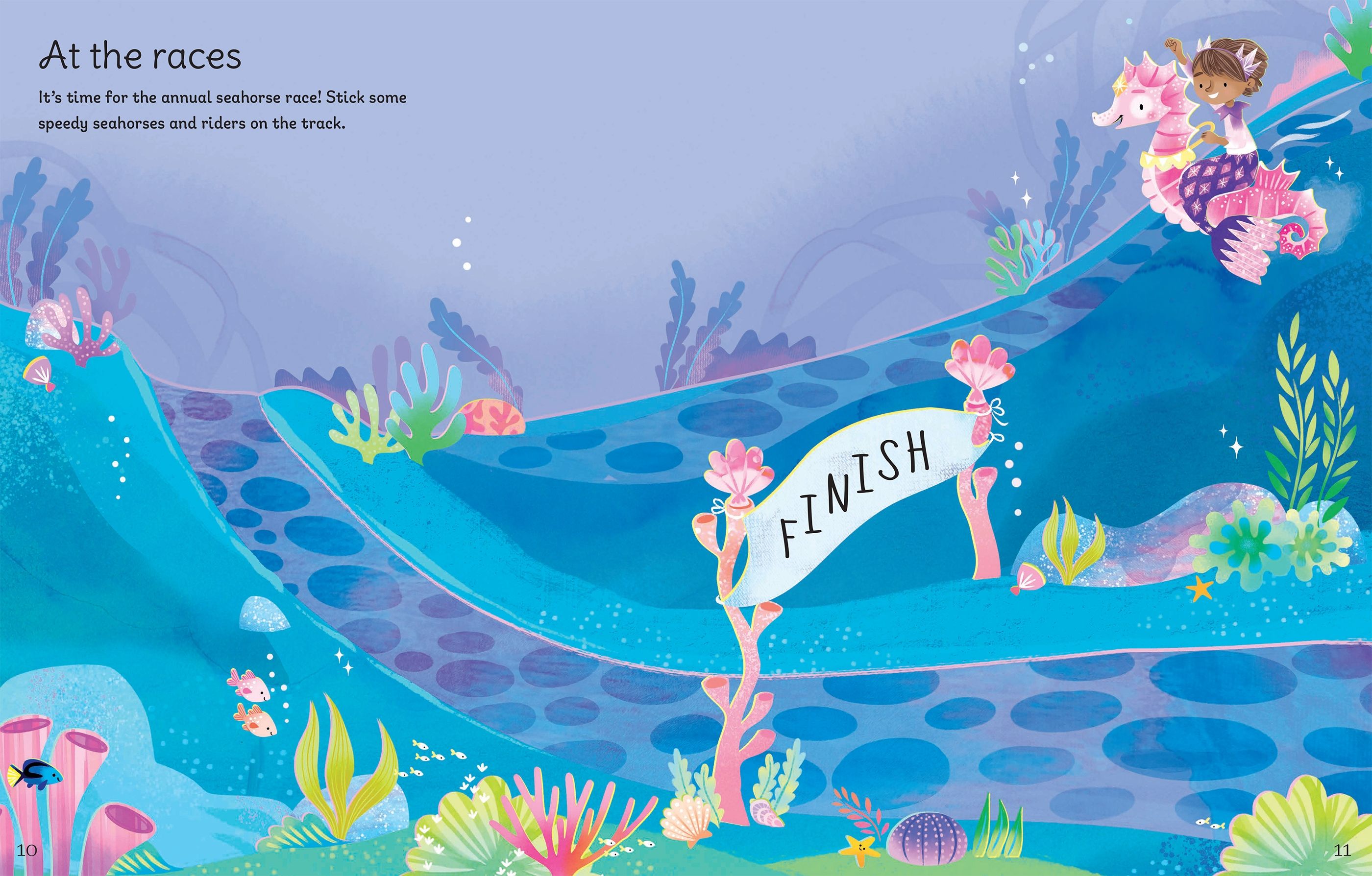 Carte cu stickere - First Sticker Book Mermaids, Usborne