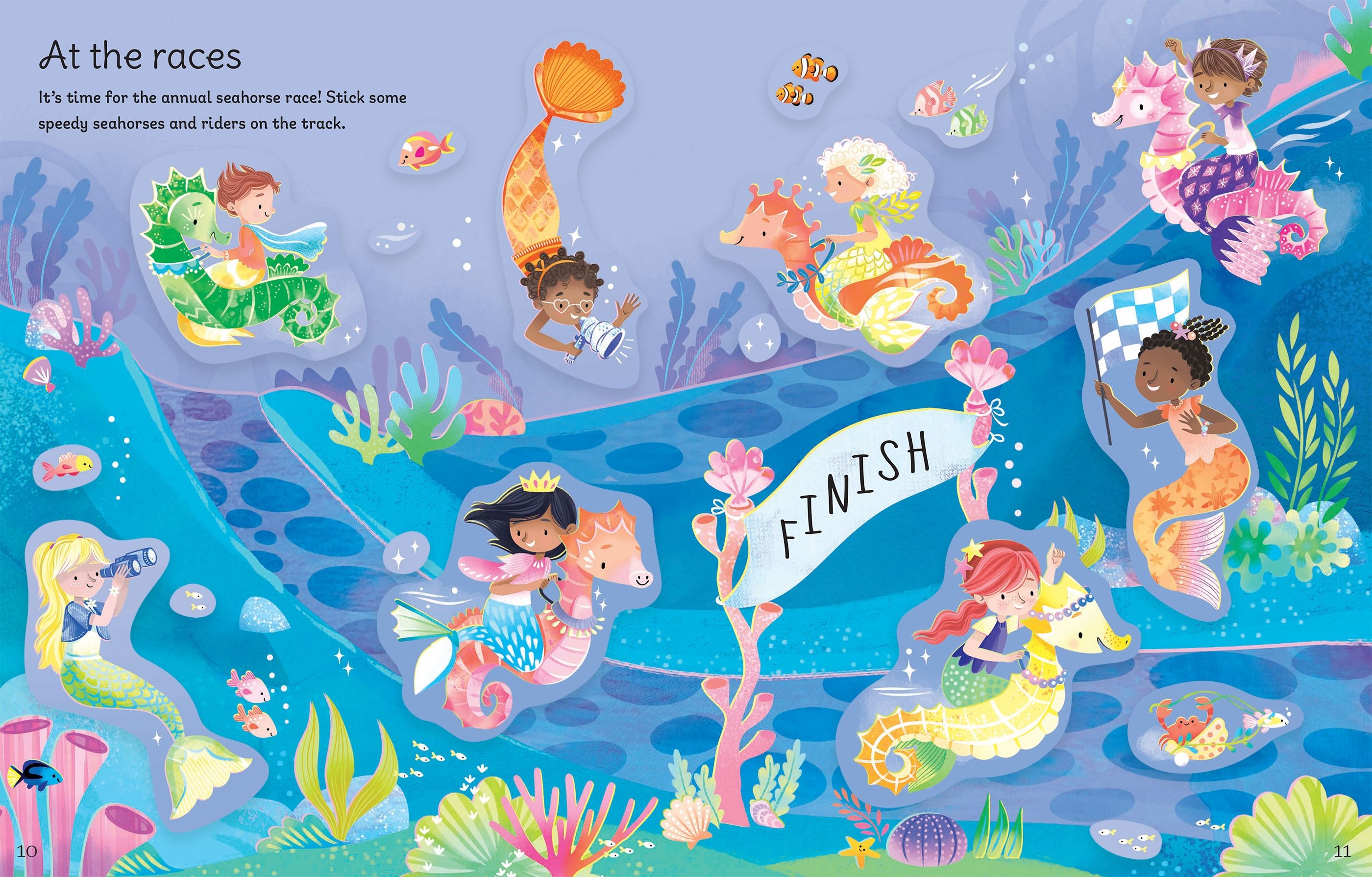 Carte cu stickere - First Sticker Book Mermaids, Usborne