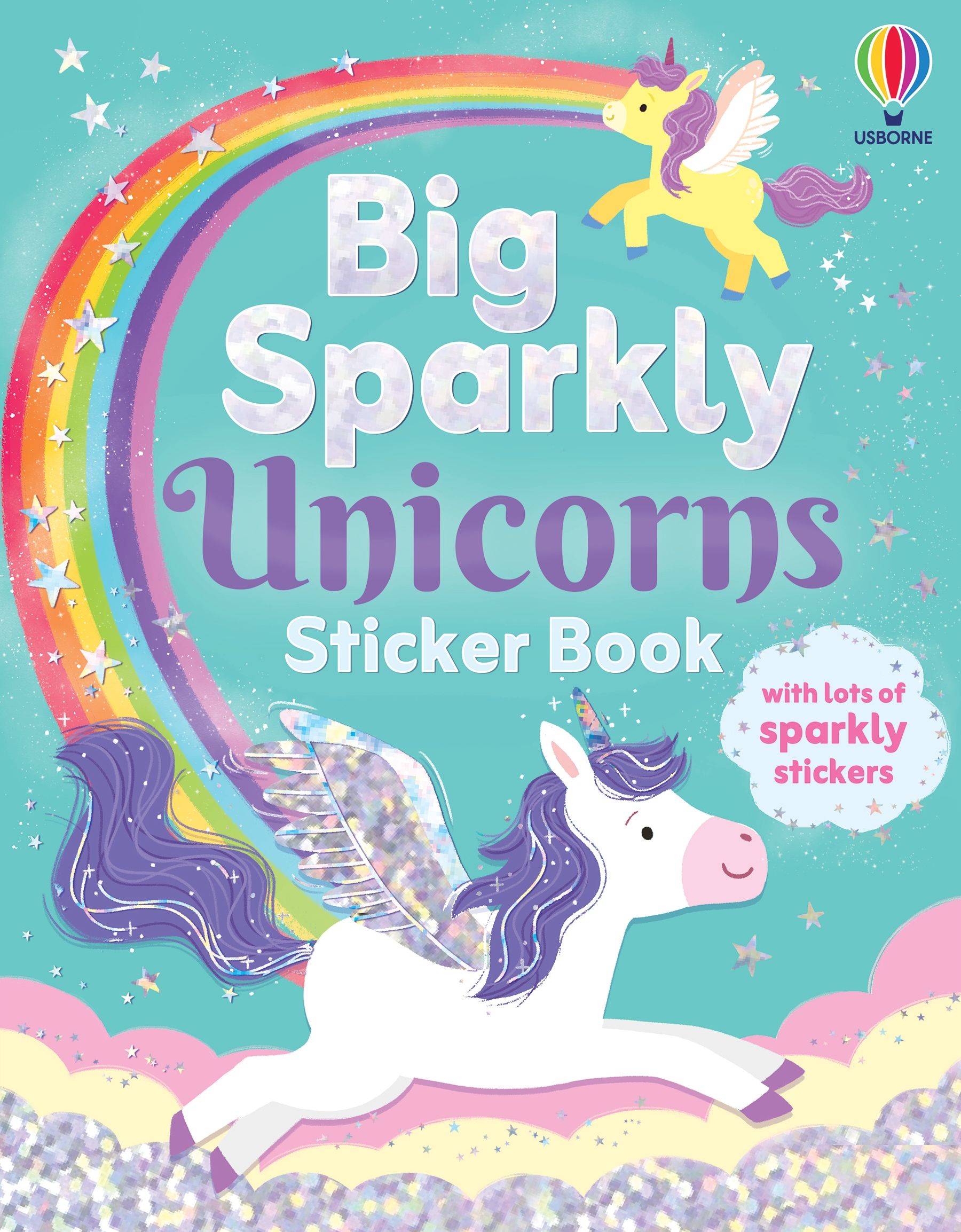 Big Sparkly Unicorns Sticker Book - Carte cu stickere - Carte pentru copii