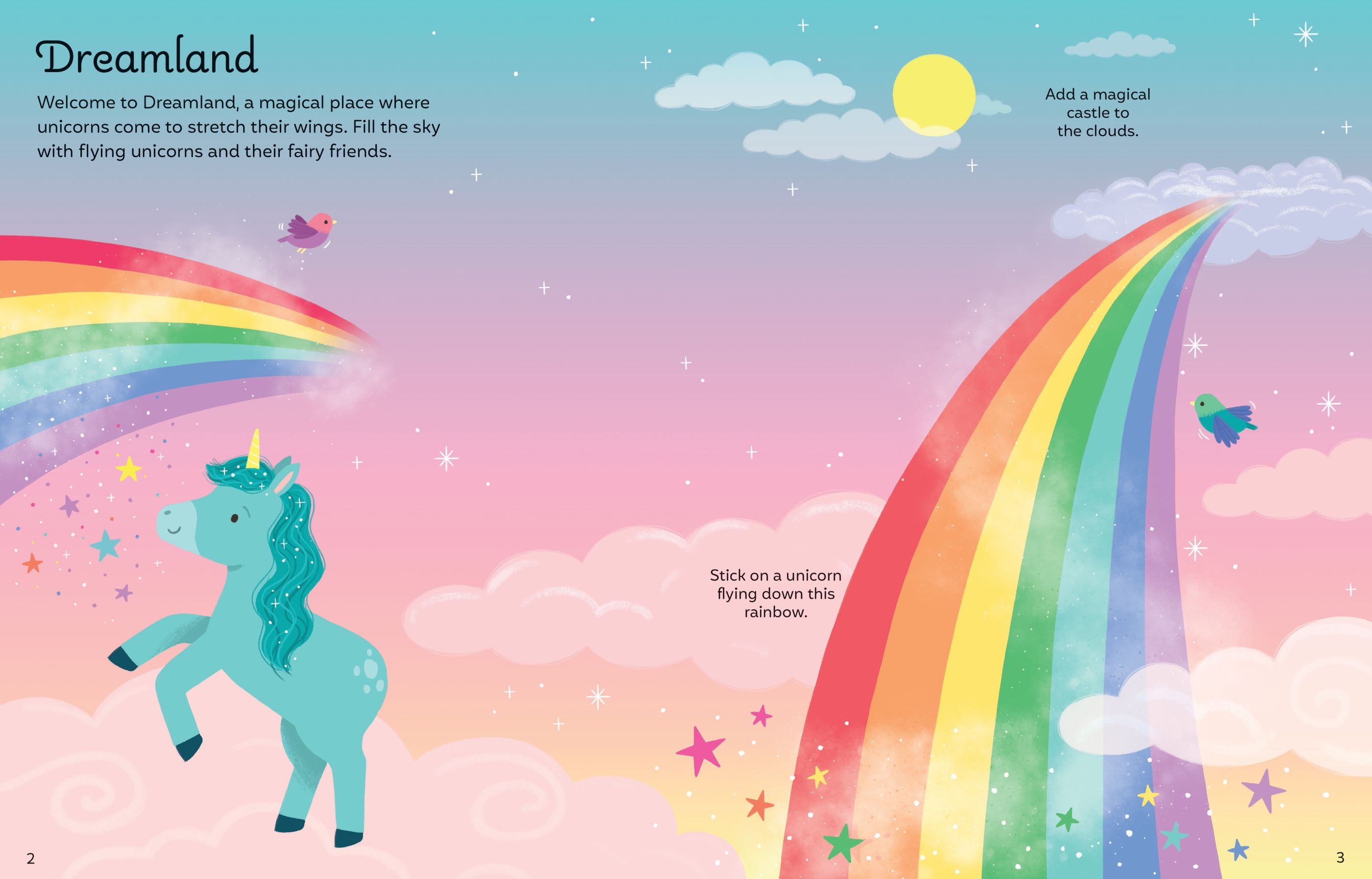 Big Sparkly Unicorns Sticker Book - Carte cu stickere - Carte pentru copii