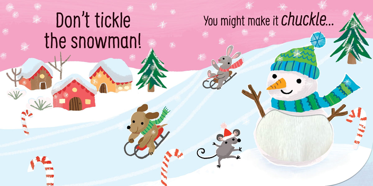 Carte cu sunete, Don't tickle the snowman!, Usborne + 6 luni