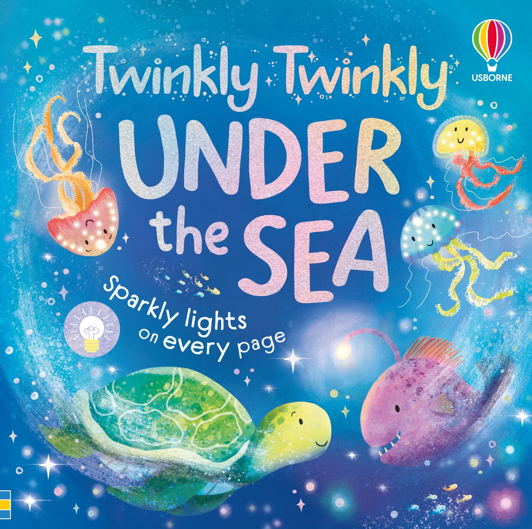 Carte cu sunete și lumini, Twinkly twinkly under the sea, Usborne + 6 luni