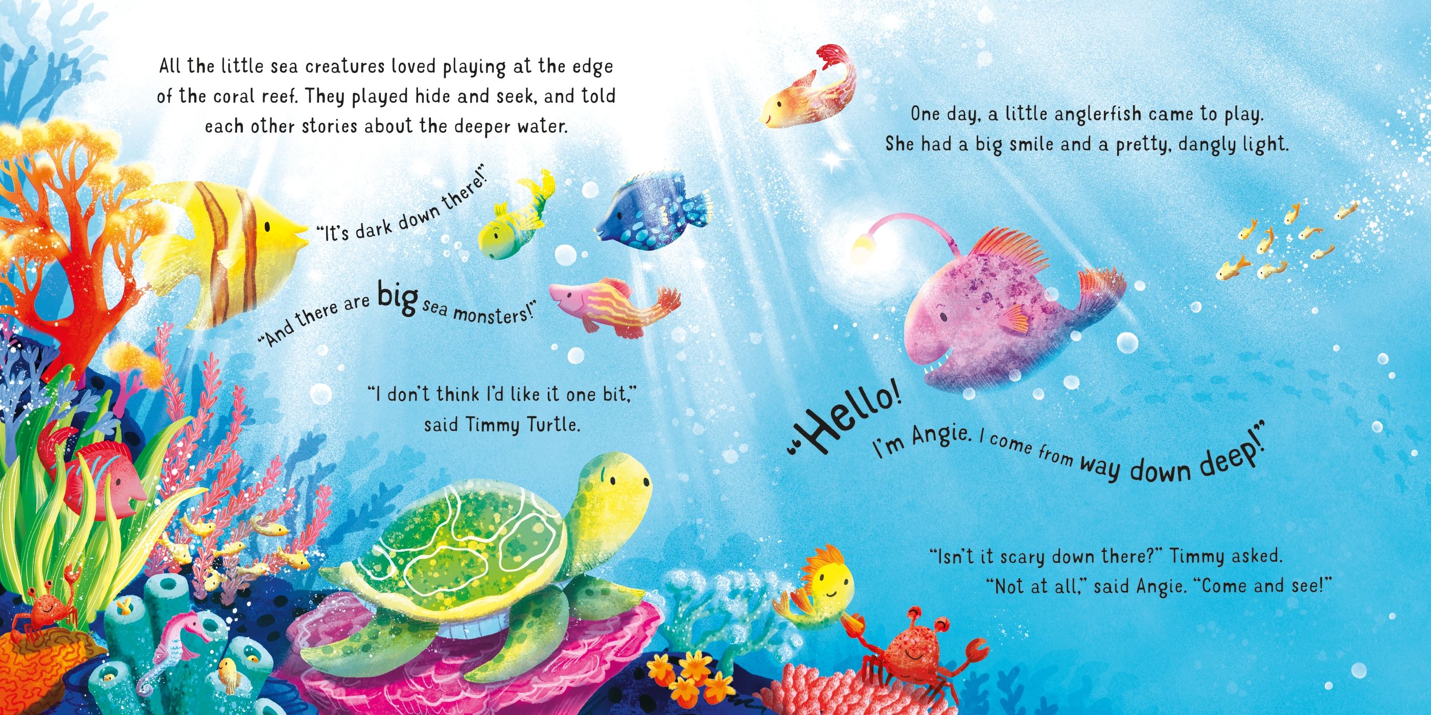Carte cu sunete și lumini, Twinkly twinkly under the sea, Usborne + 6 luni