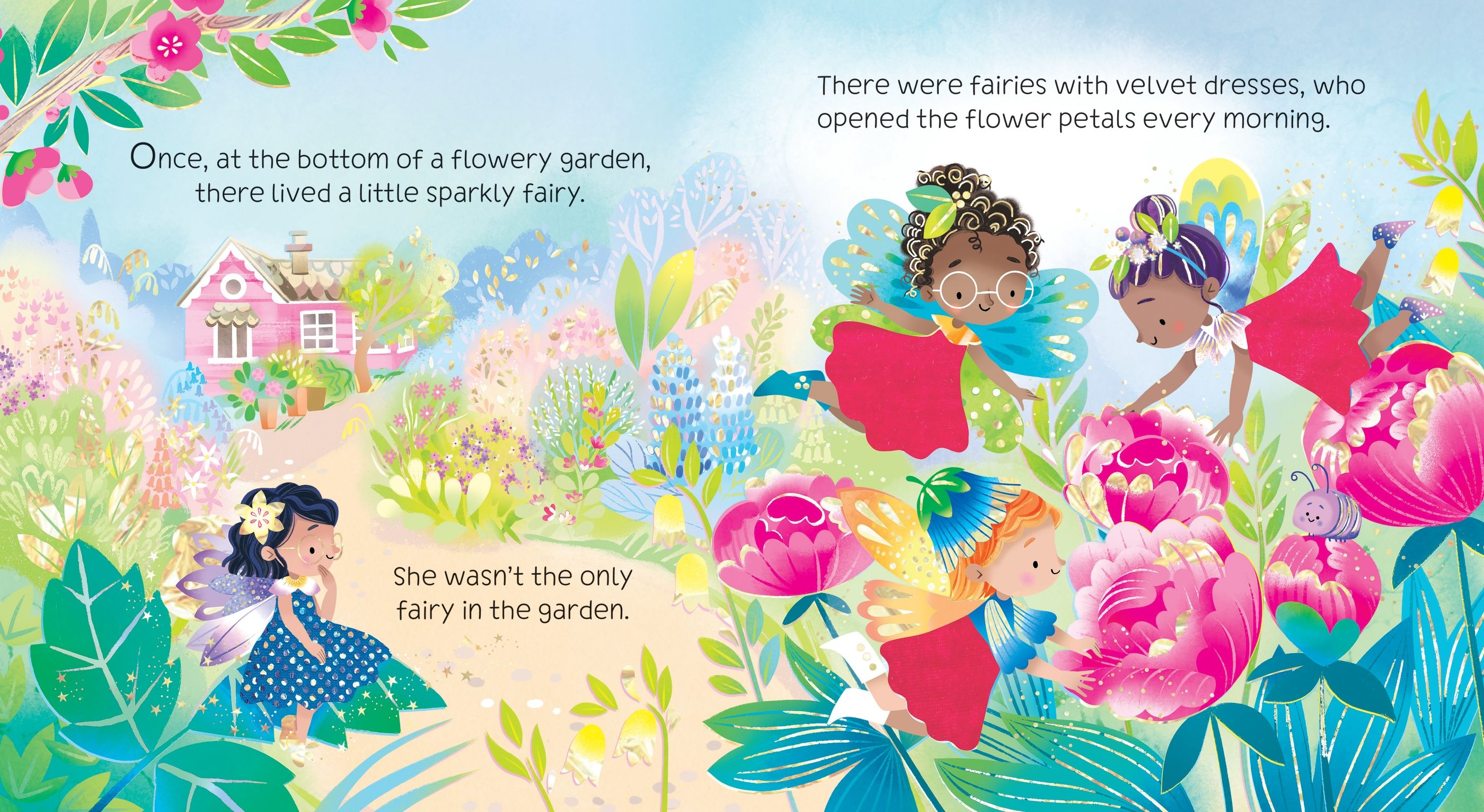 Carte senzorială cu sunete, Touchy-feely sparkly fairy, Usborne + 6 luni