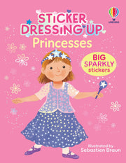 Carte cu stickere - Sticker Dressing Up - Princesses, Usborne