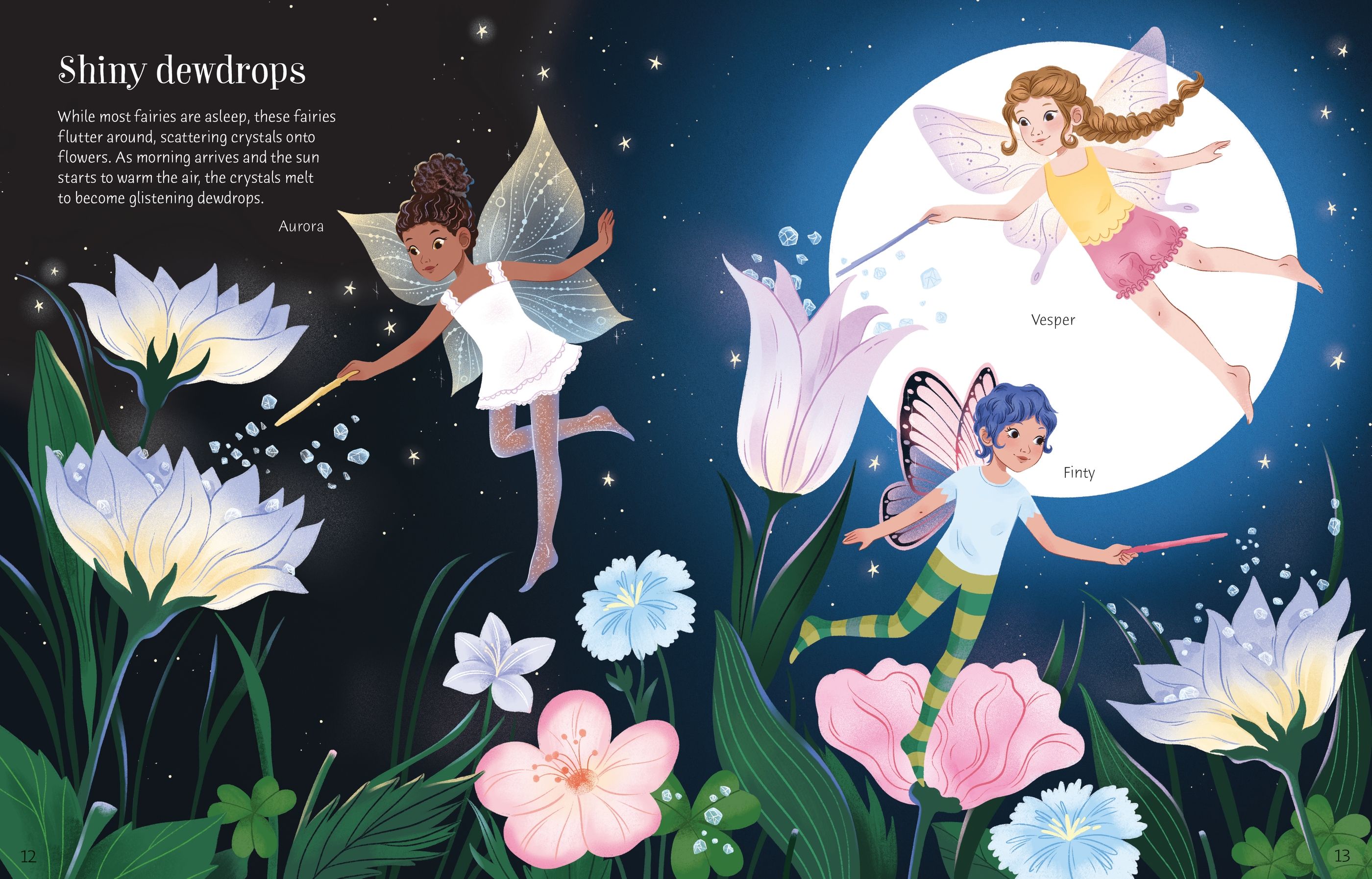Sticker Dolly Dressing Crystal Fairies - Carte cu stickere - Carte pentru copii