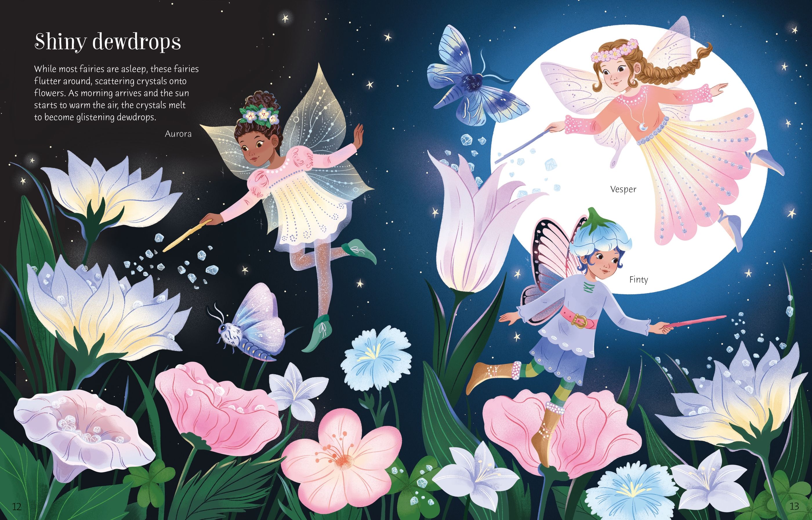 Sticker Dolly Dressing Crystal Fairies - Carte cu stickere - Carte pentru copii
