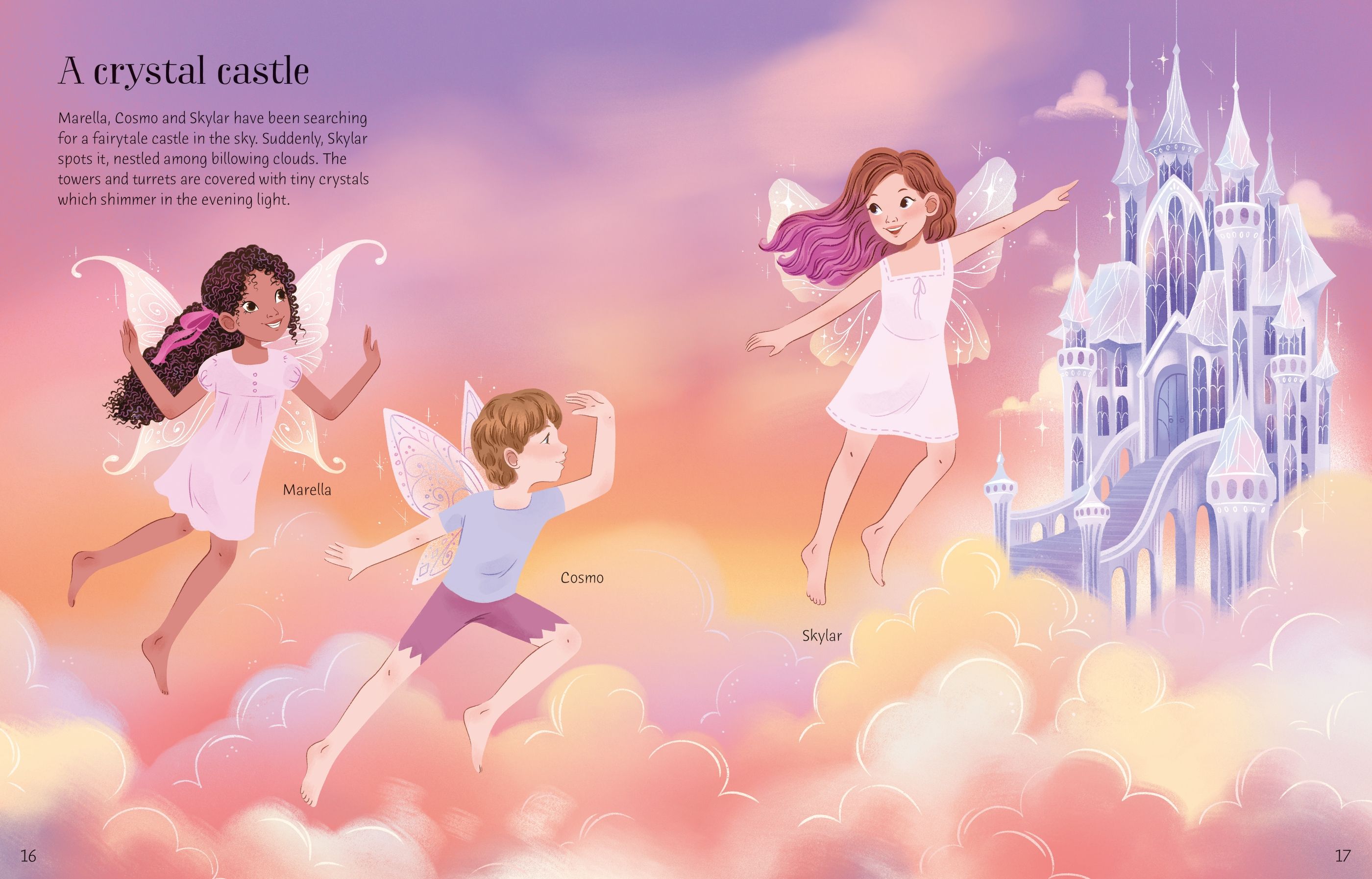 Sticker Dolly Dressing Crystal Fairies - Carte cu stickere - Carte pentru copii