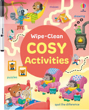 Carte scrie și șterge, Wipe-clean cosy activities, Usborne + 2 ani