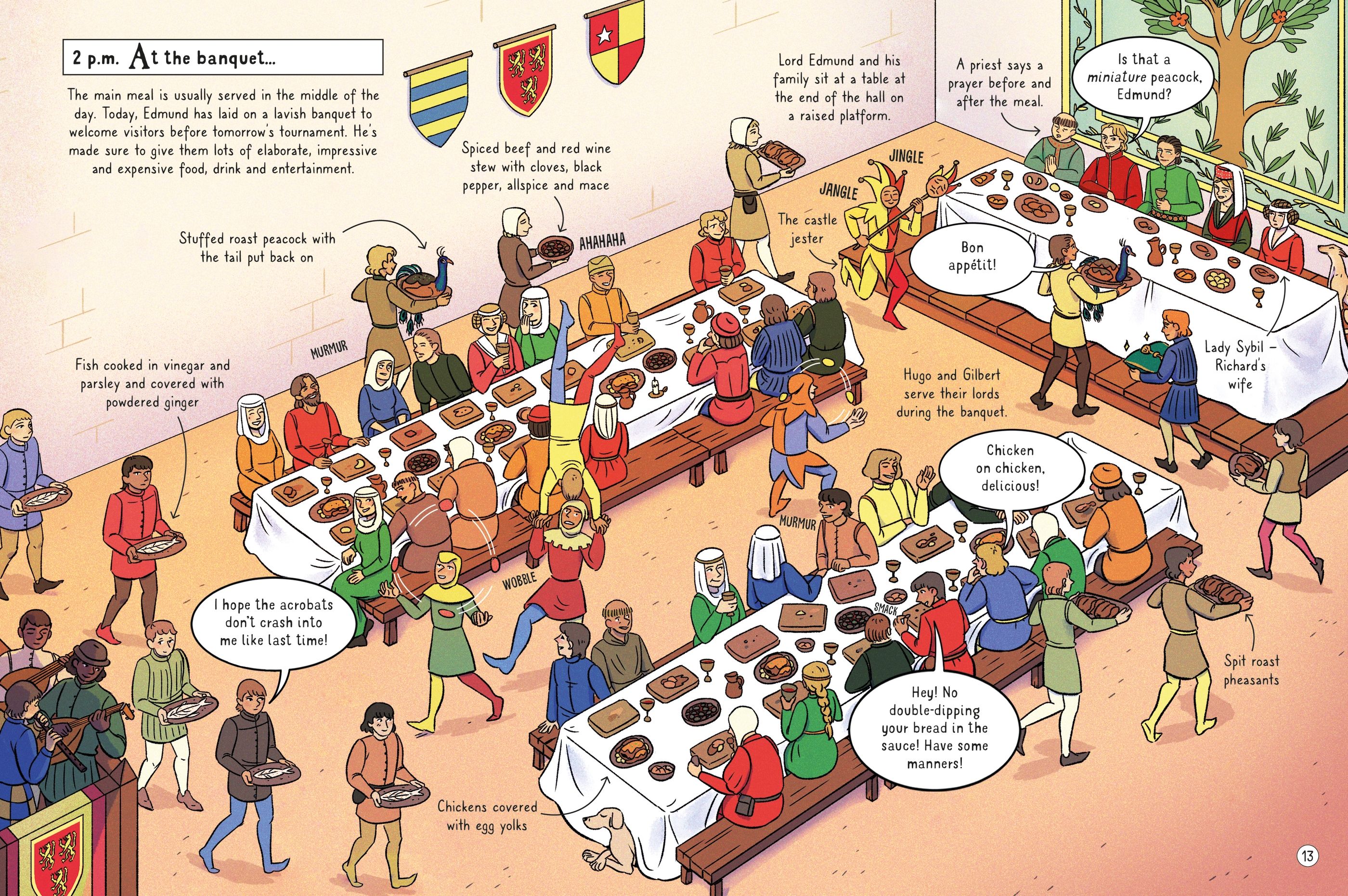 Carte enciclopedica - 24 Hours in a Castle, Usborne