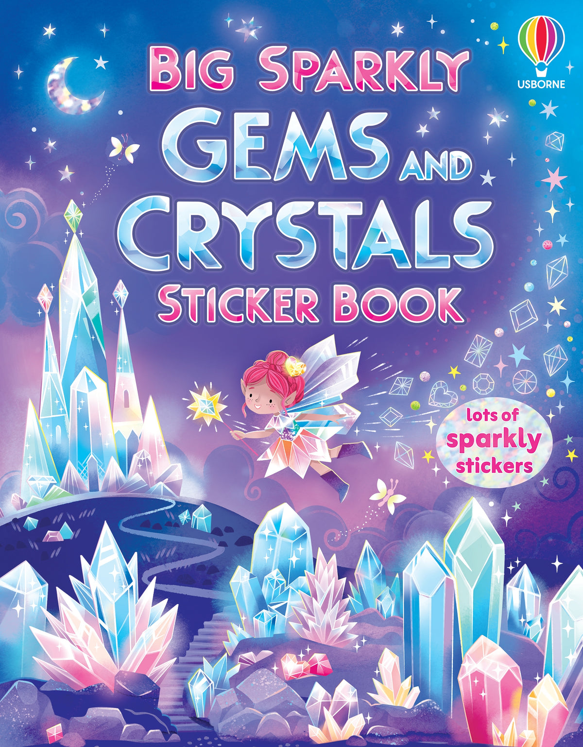Big Sparkly Gems and Crystals Sticker Book - coperta